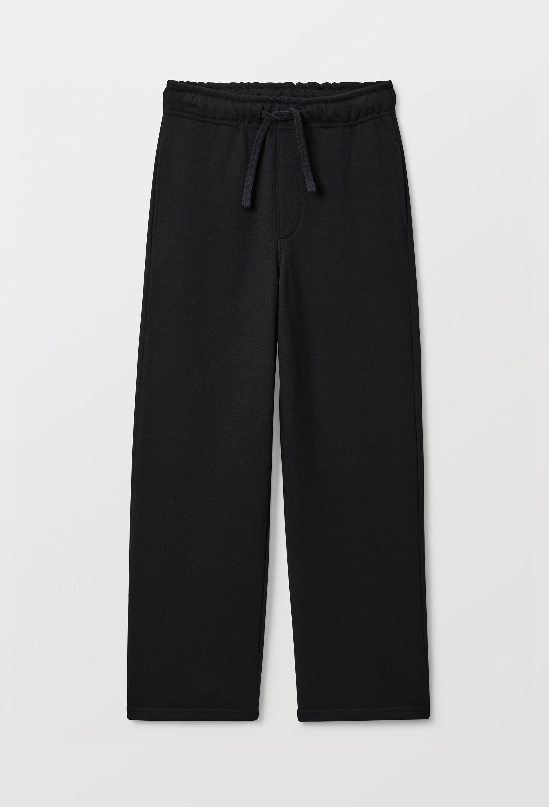 Jogging cargo large en molleton uni en coton BIO GOTS, Noir, large image number 1.0