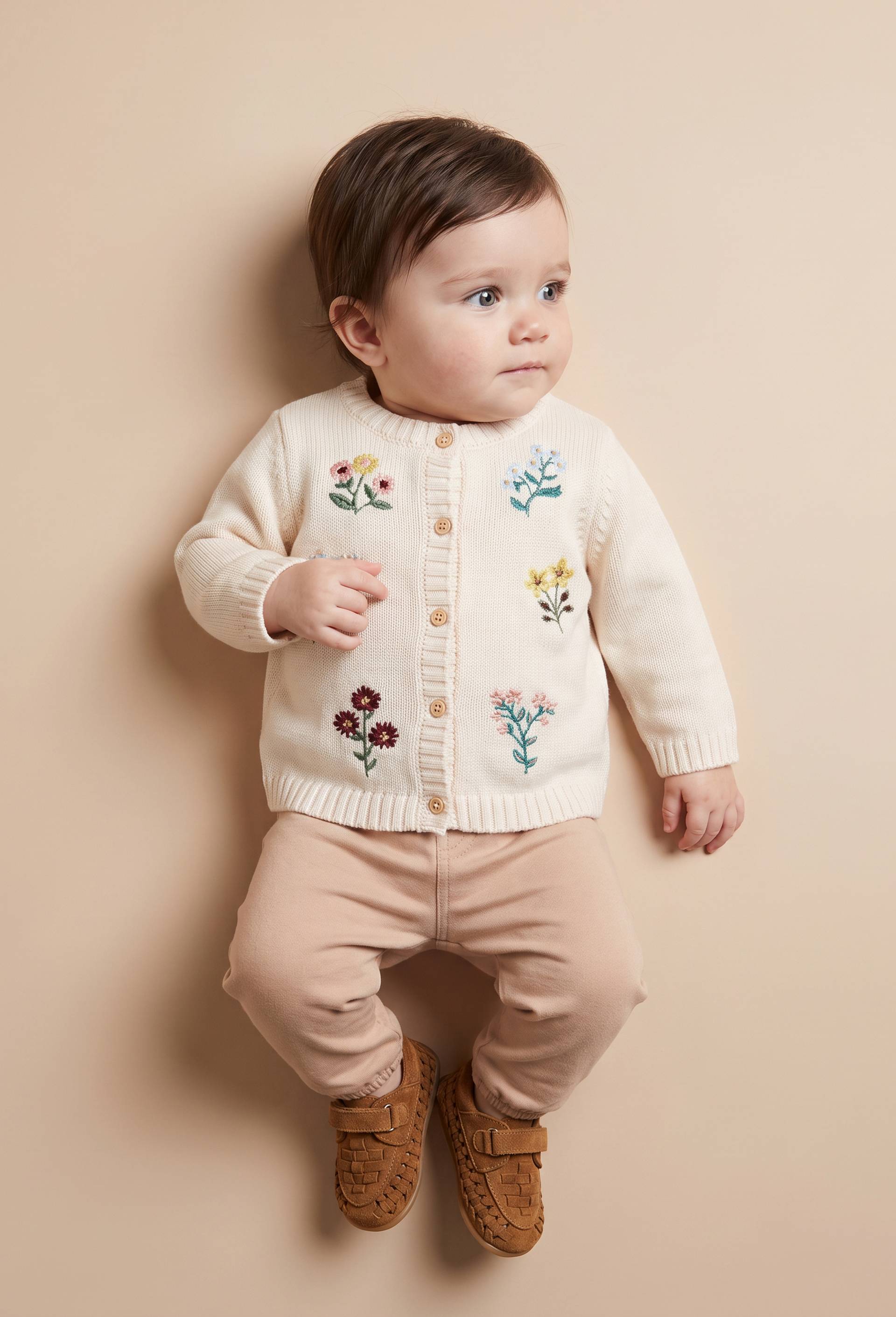 Cardi brod&eacute;, Beige clair, large image number 2