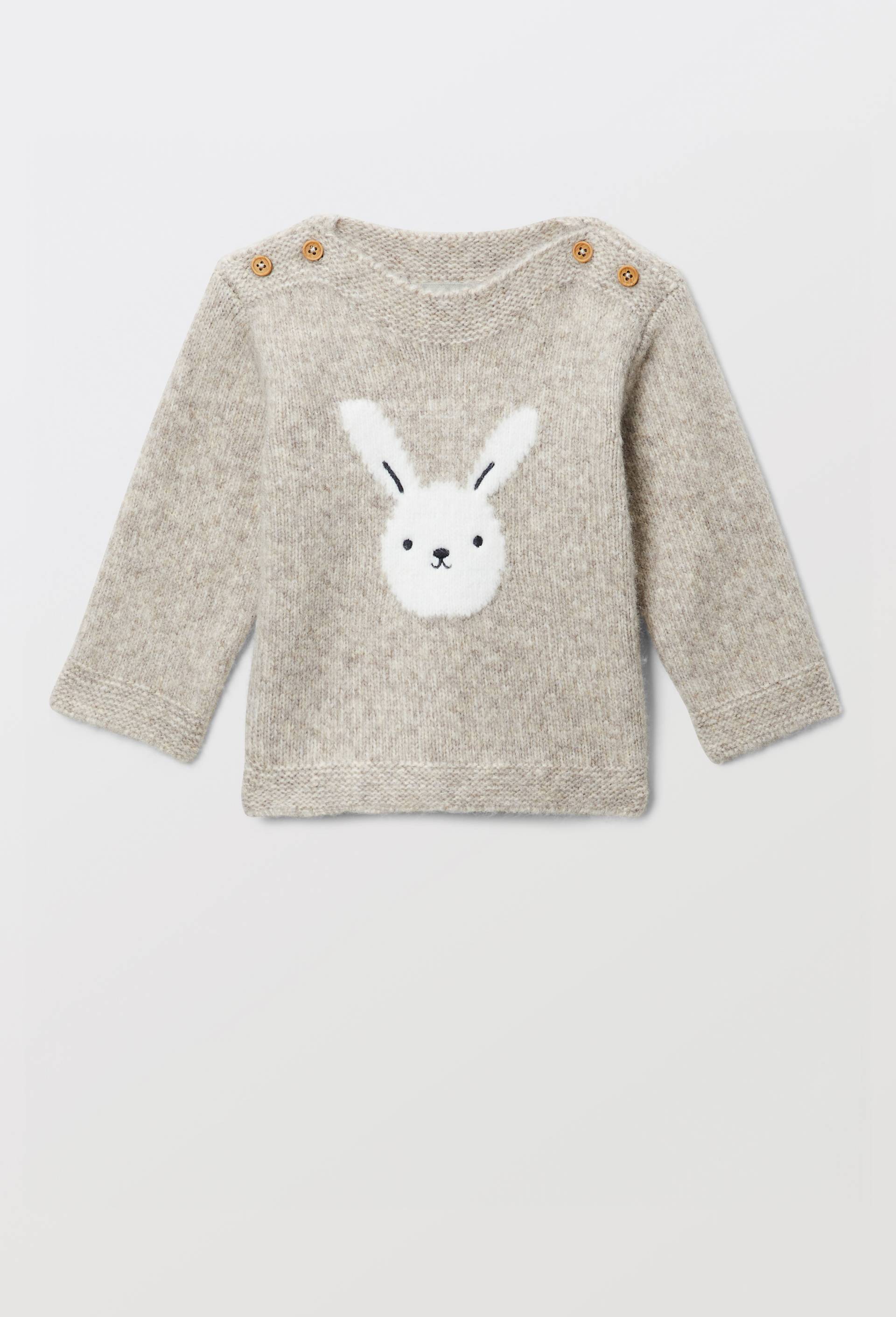Pull col bateau intarsia, Beige, large image number 2
