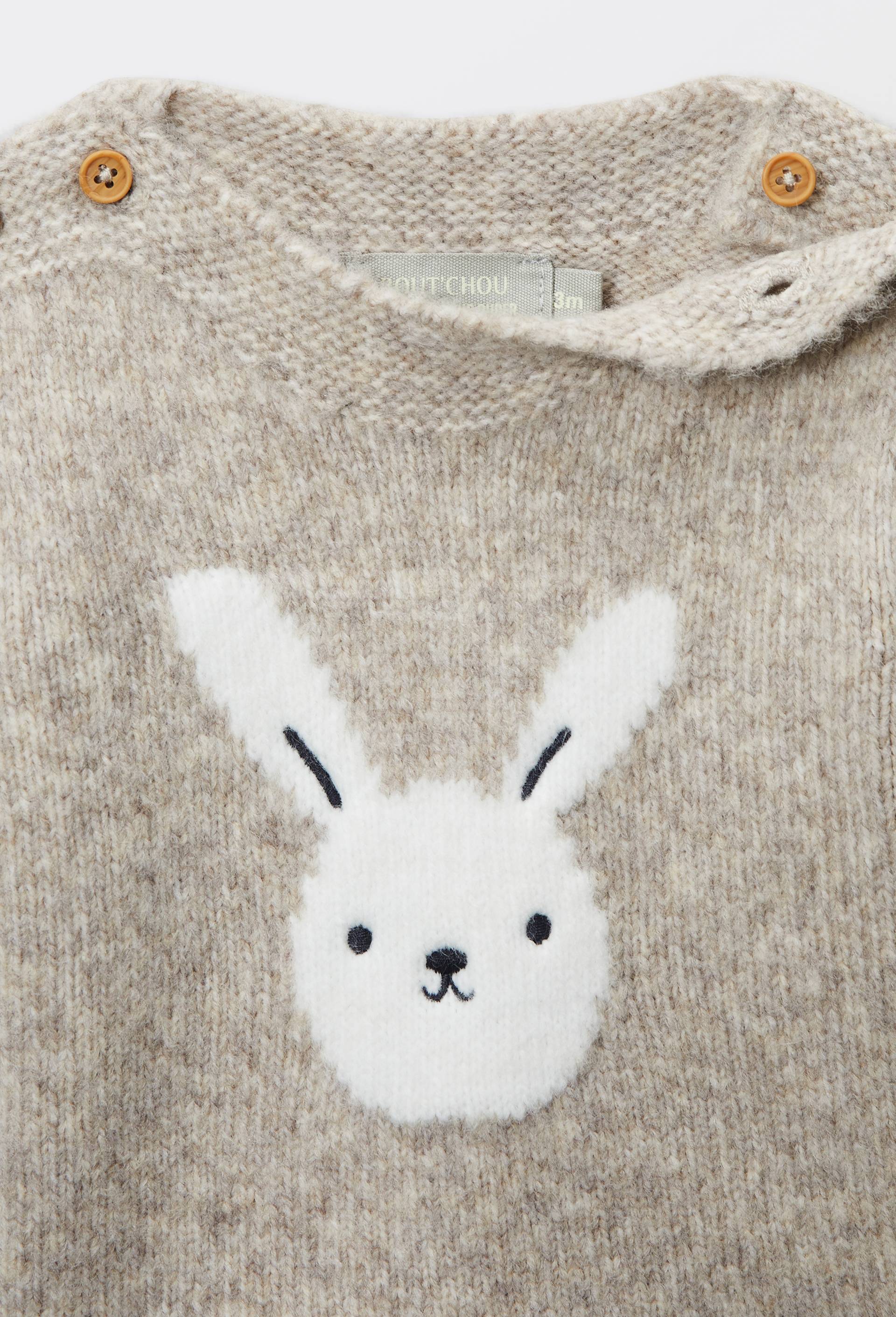 Pull col bateau intarsia, Beige, large image number 4.0