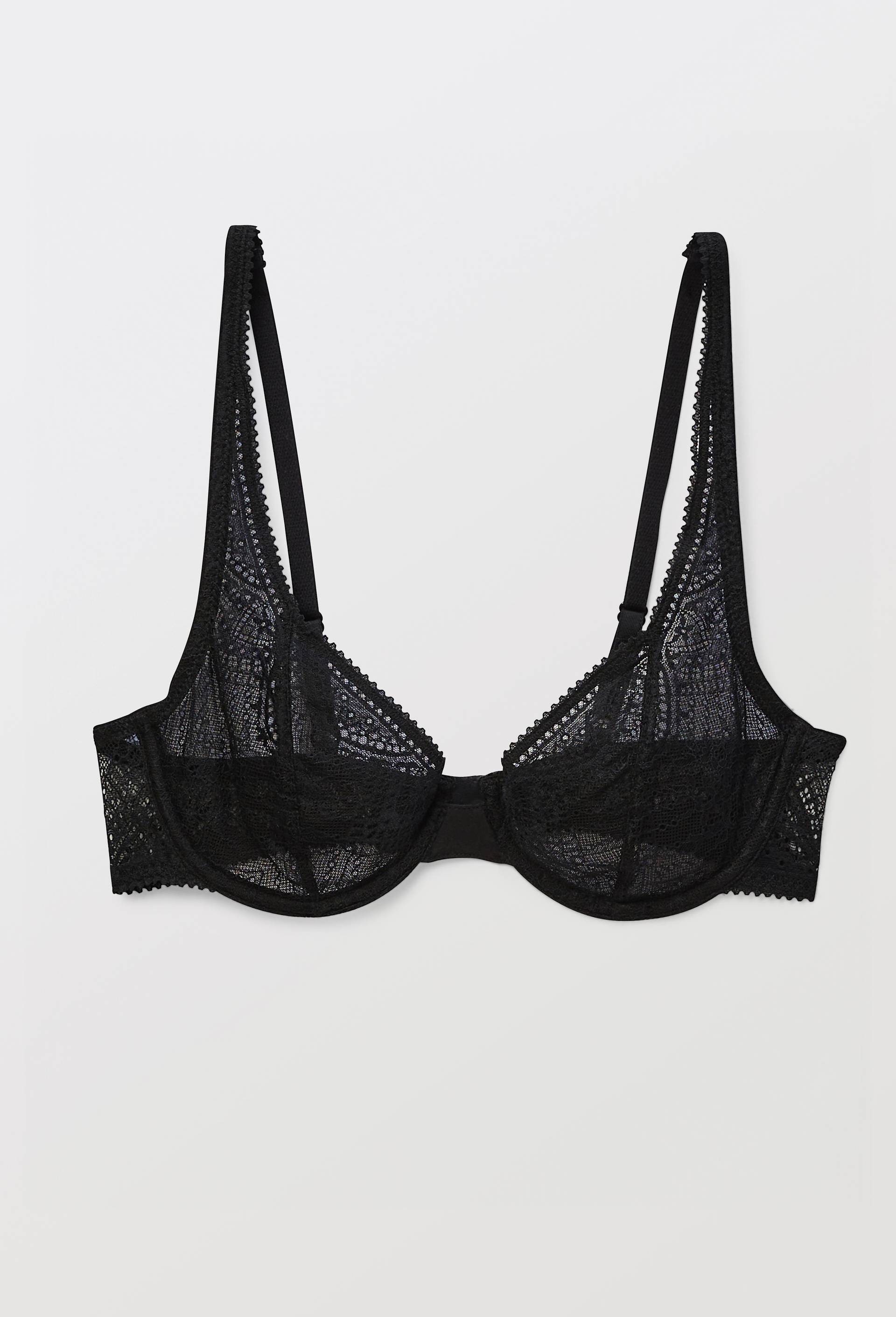 Soutien-gorge corbeille balconnet BARBARA en dentelle, Noir, large image number 2.0