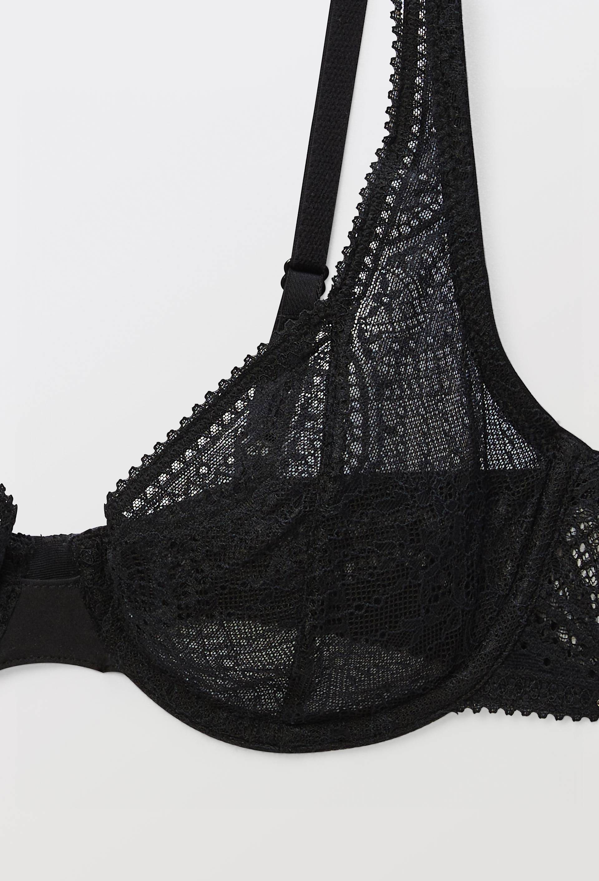 Soutien-gorge corbeille balconnet BARBARA en dentelle, Noir, large image number 4.0