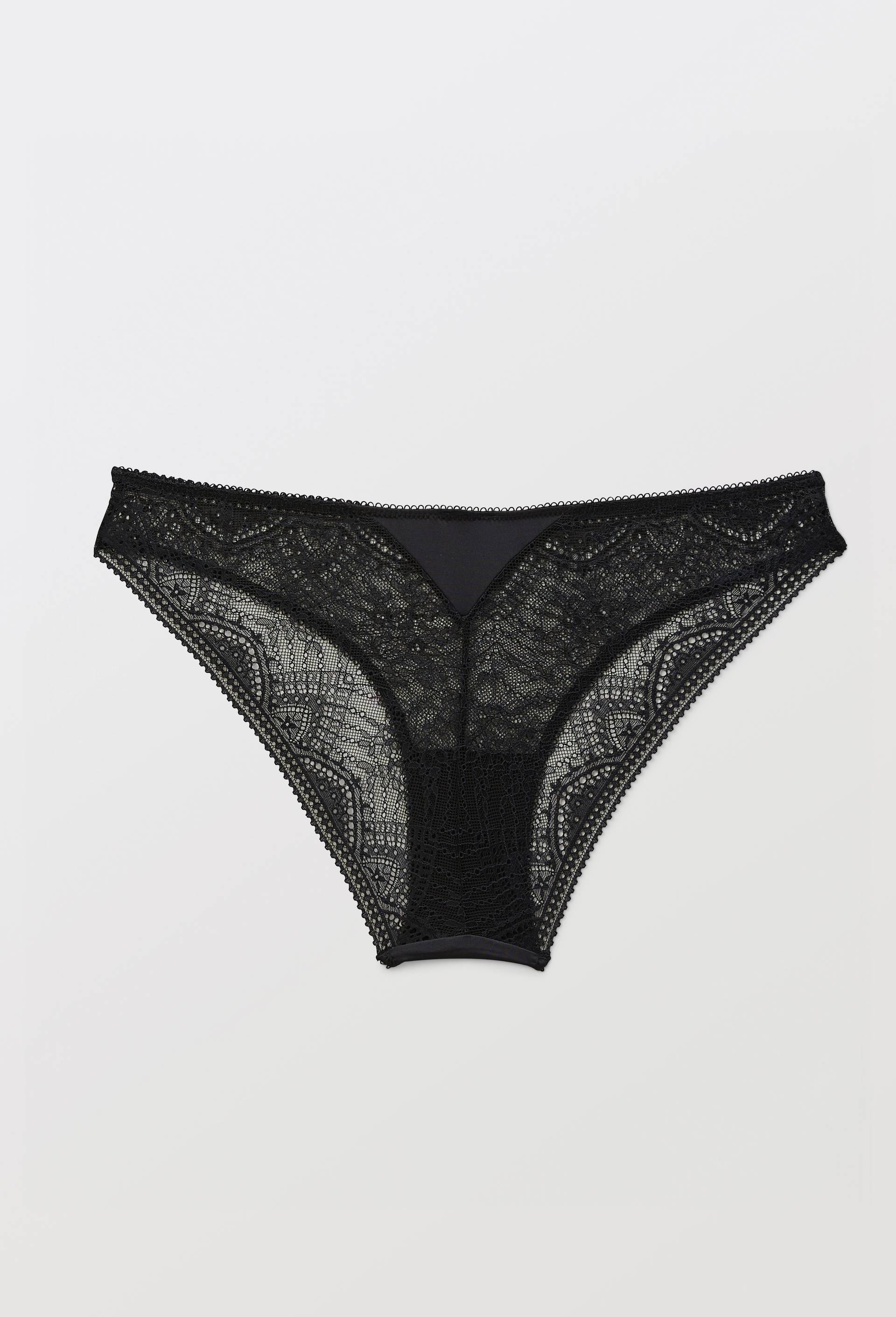 Culotte BARBARA en dentelle, Noir, large image number 4