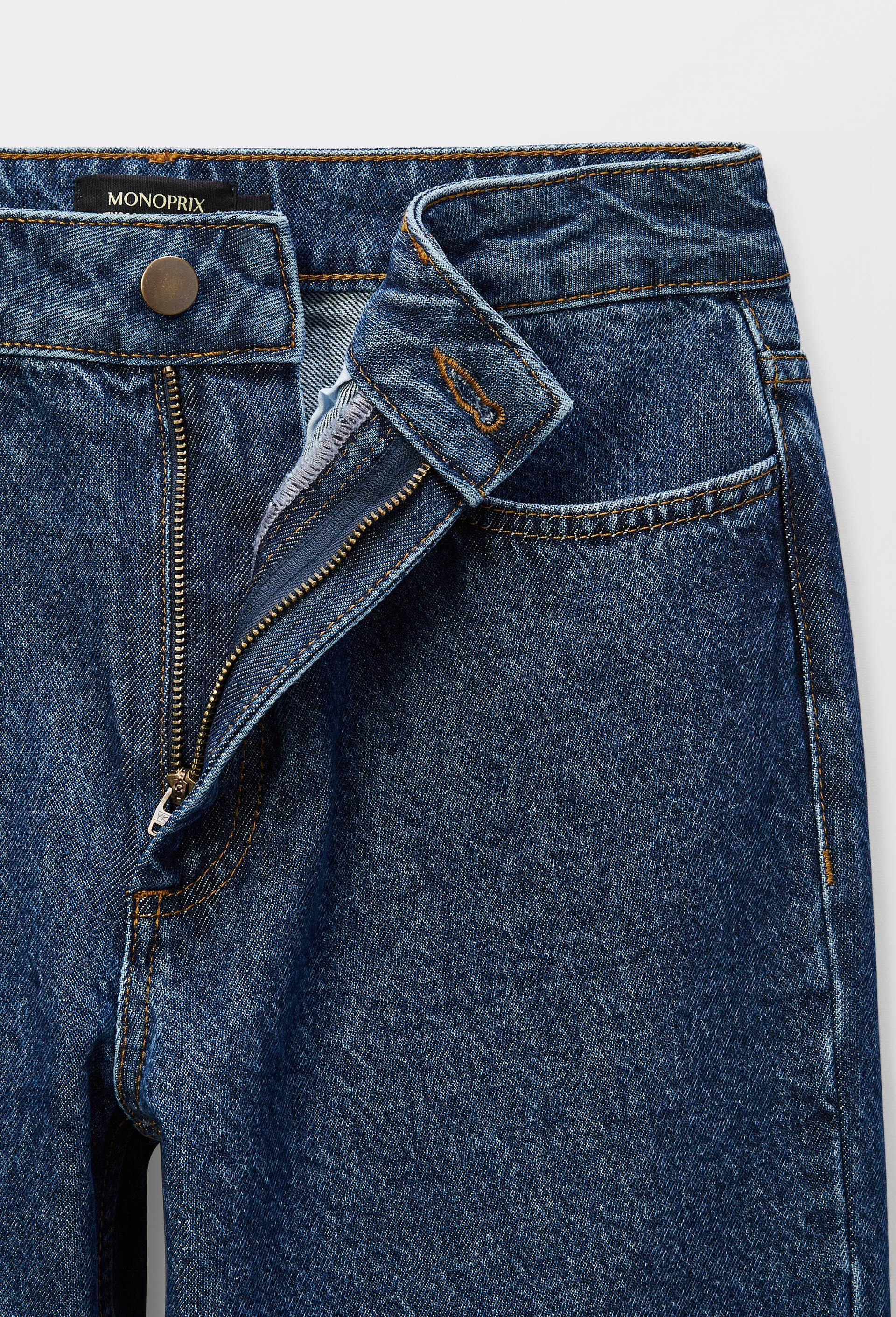 Jean boyfriend certifi&eacute; Oeko-Tex, Bleu fonc&eacute;, large image number 4