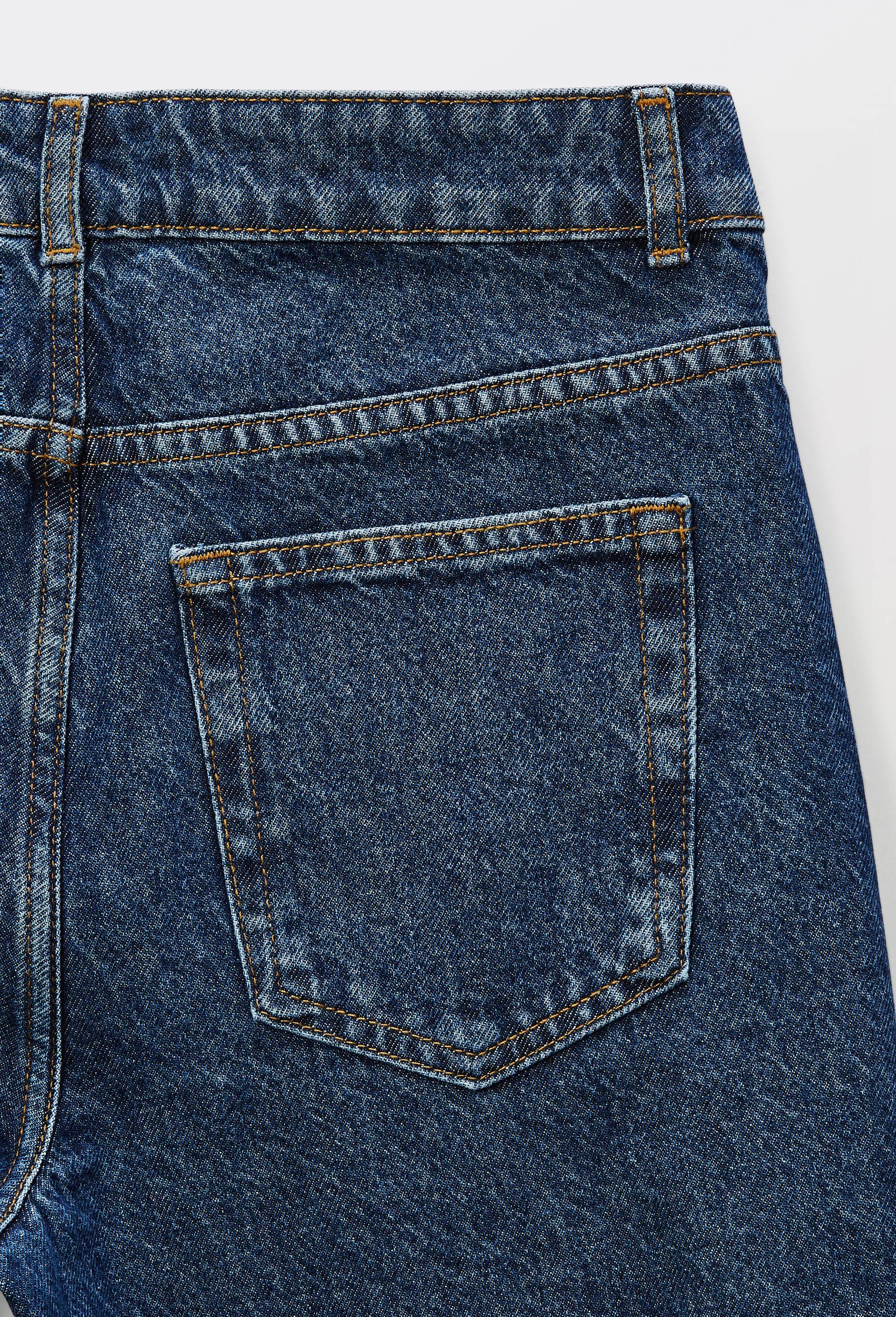 Jean boyfriend certifi&eacute; Oeko-Tex, Bleu fonc&eacute;, large image number 5.0