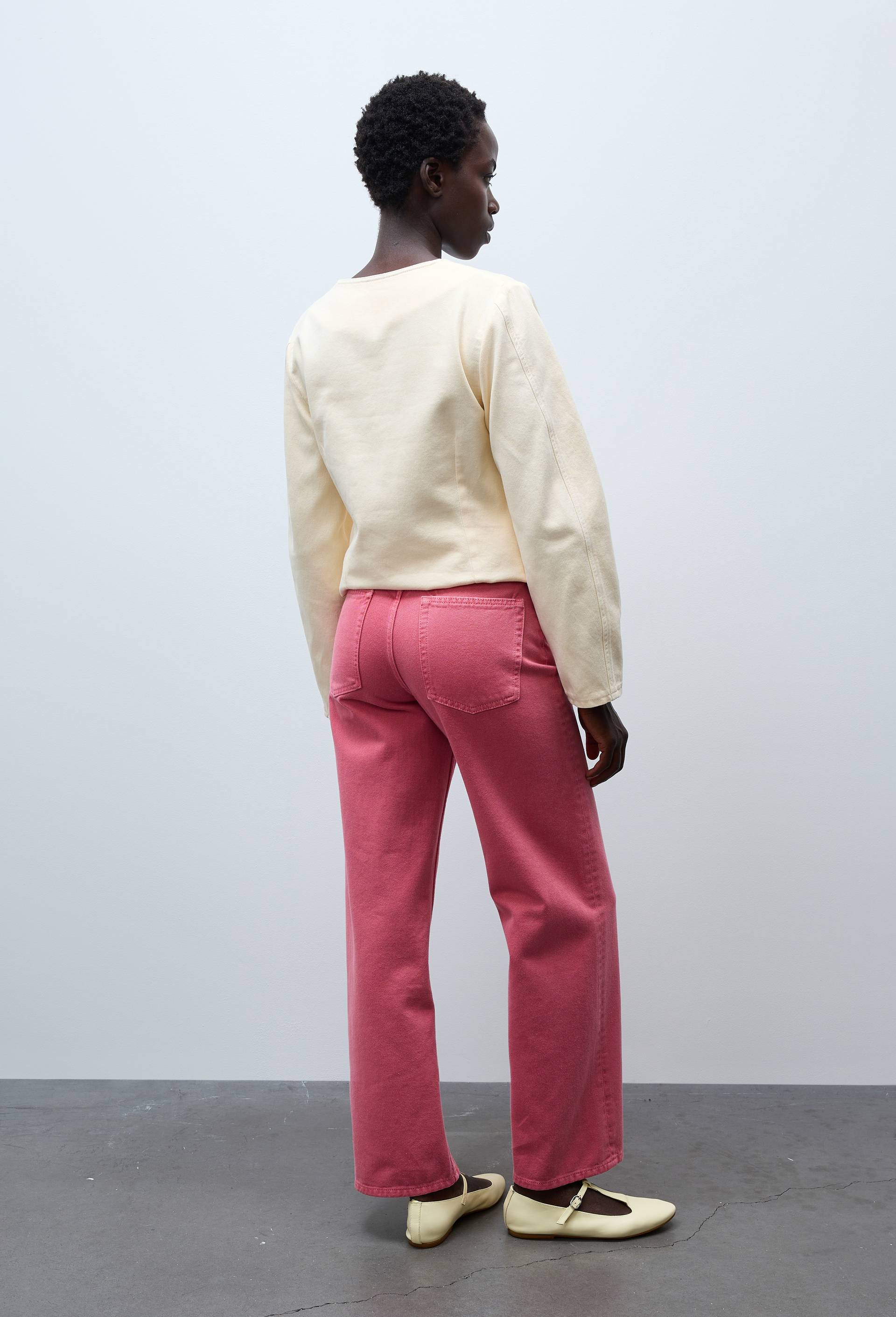 Pantalon taille basse, Rose, large image number 1.0