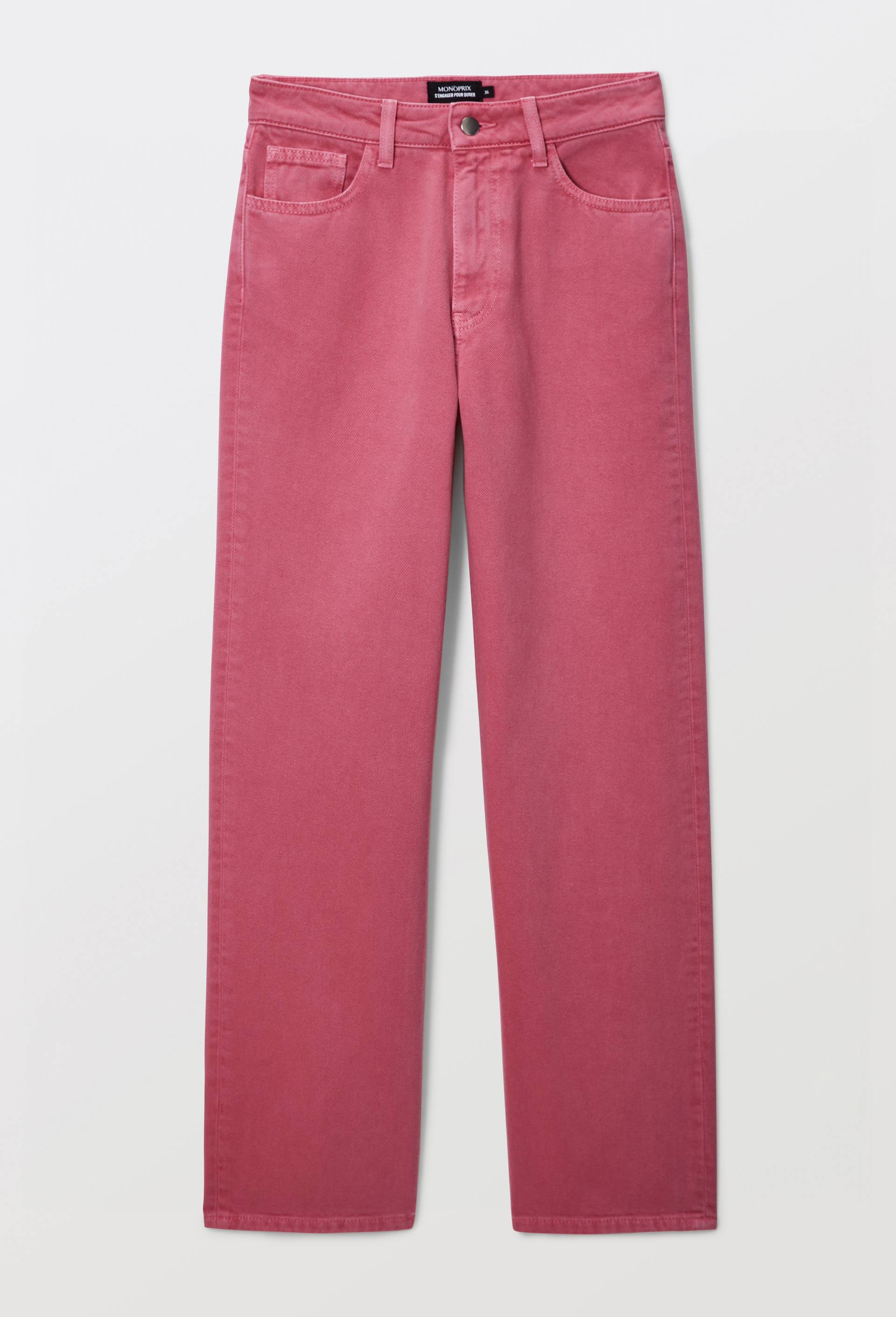Pantalon taille basse, Rose, large image number 2.0