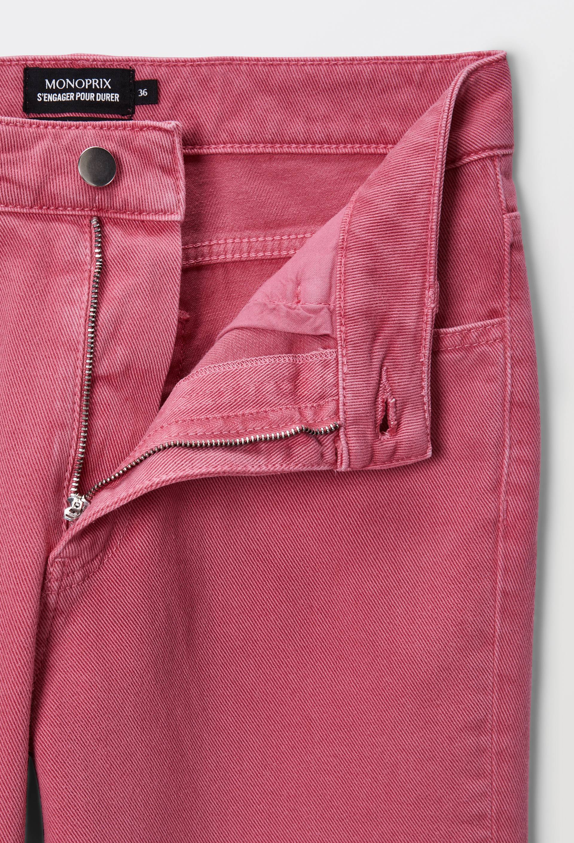 Pantalon taille basse, Rose, large image number 3.0
