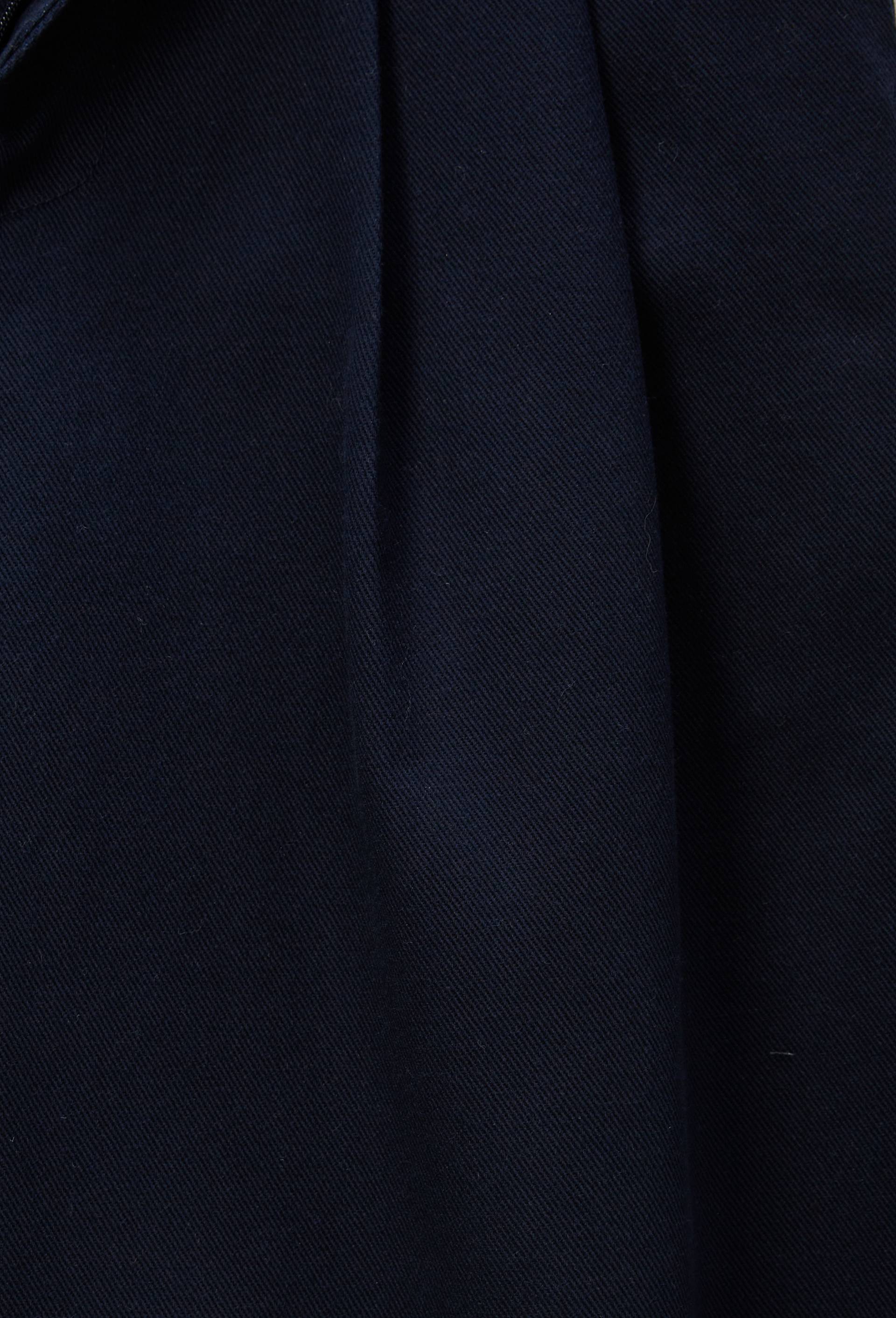 Pantalon &agrave; pinces en coton, Bleu fonc&eacute;, large image number 5