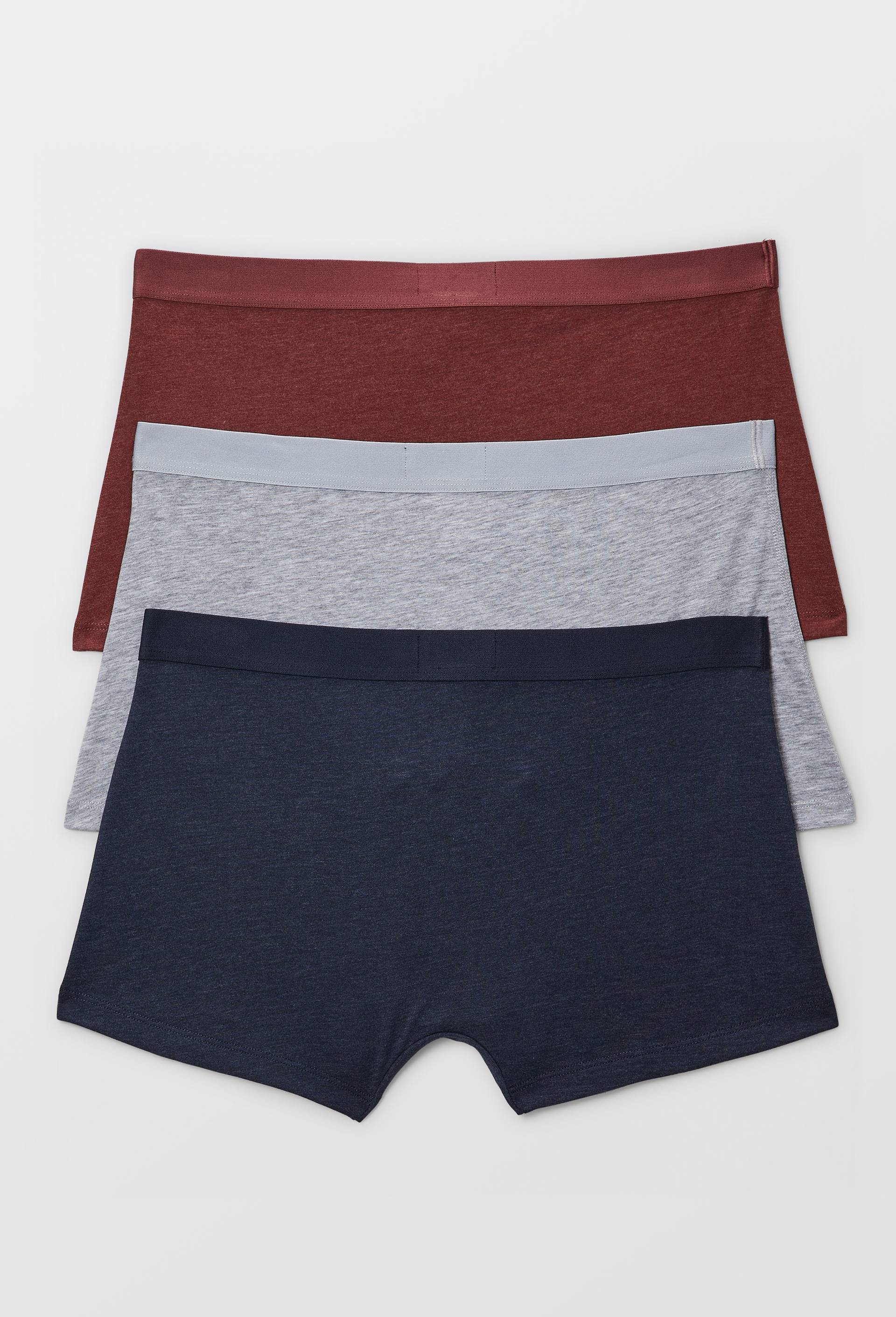 Lot de 3 boxer en coton BIO GOTS, Rouge fonc&eacute;, large image number 1