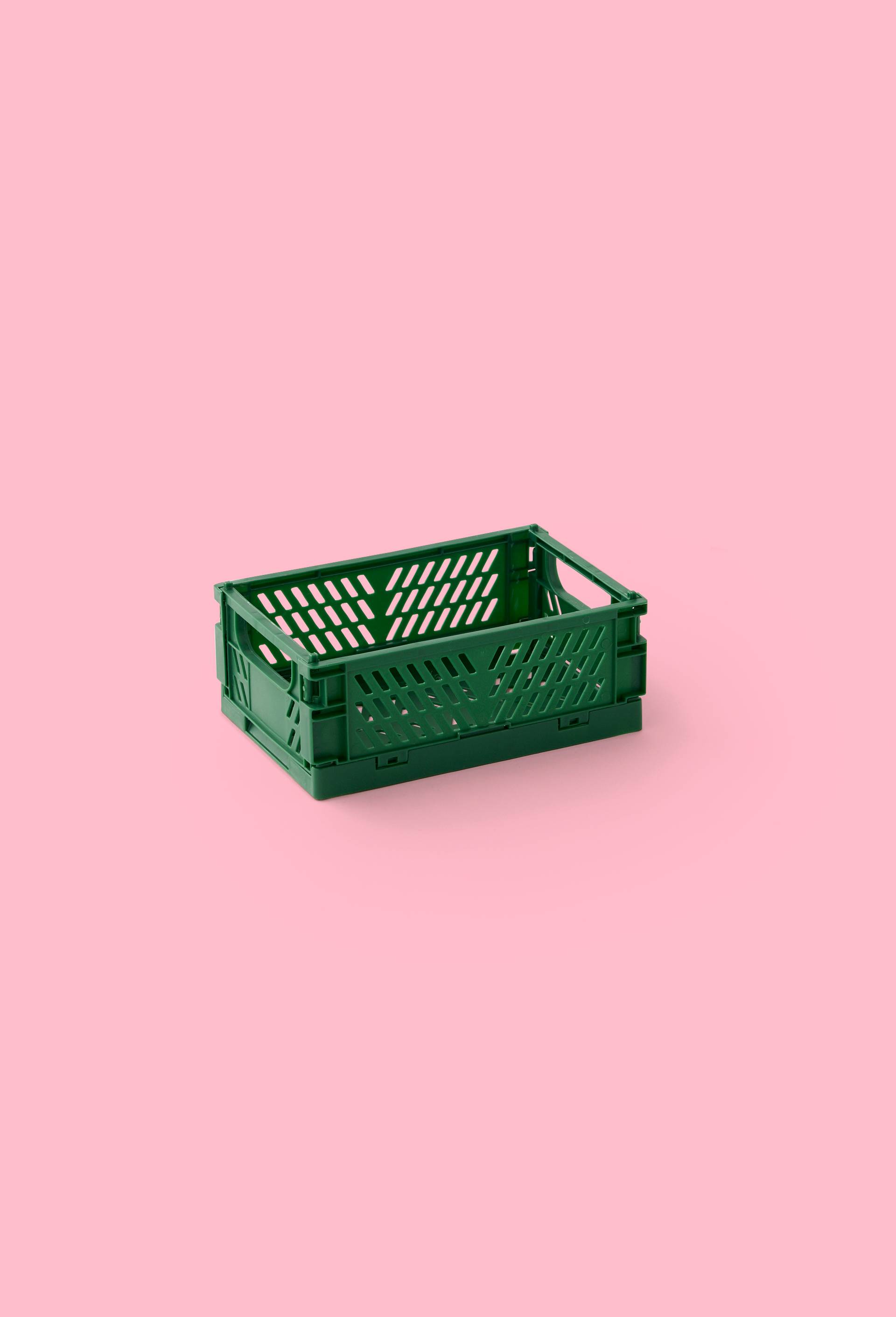 Petite cagette de rangement pliable, Vert, large image number 0