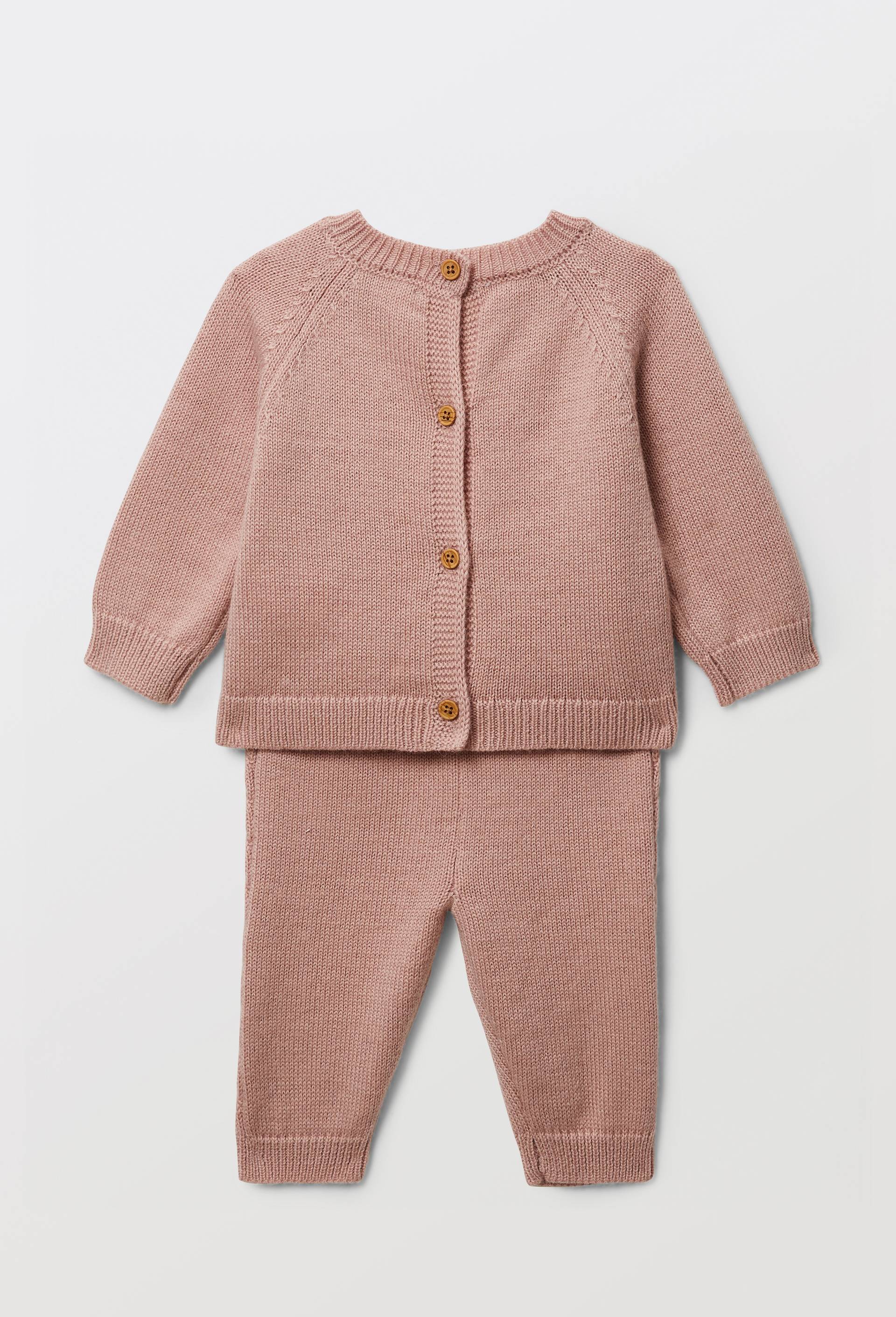 Ensemble pull et pantalon en tricot contenant de la laine, Rose, large image number 2.0