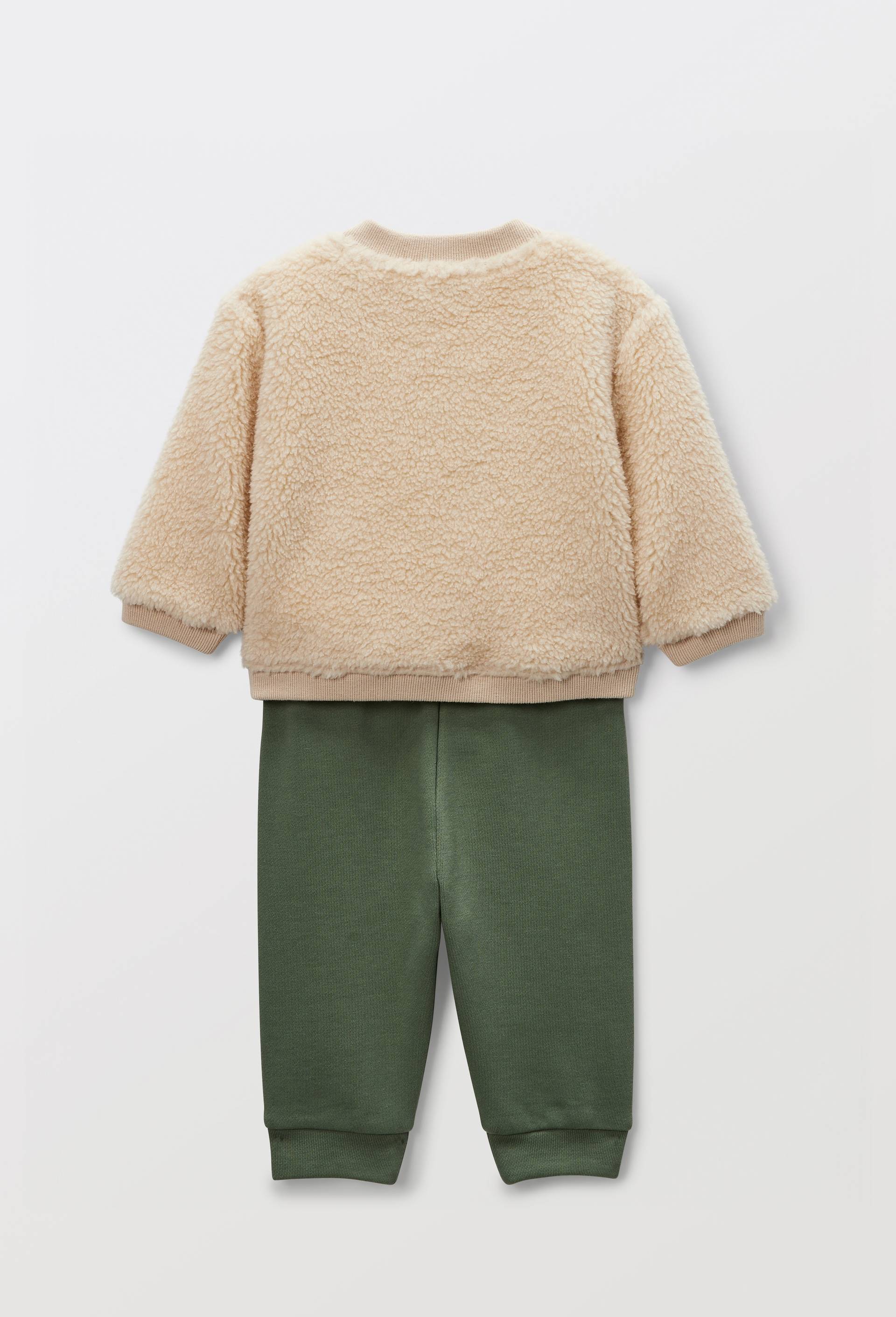 Ensemble sweat en sherpa et legging, Beige clair, large image number 2