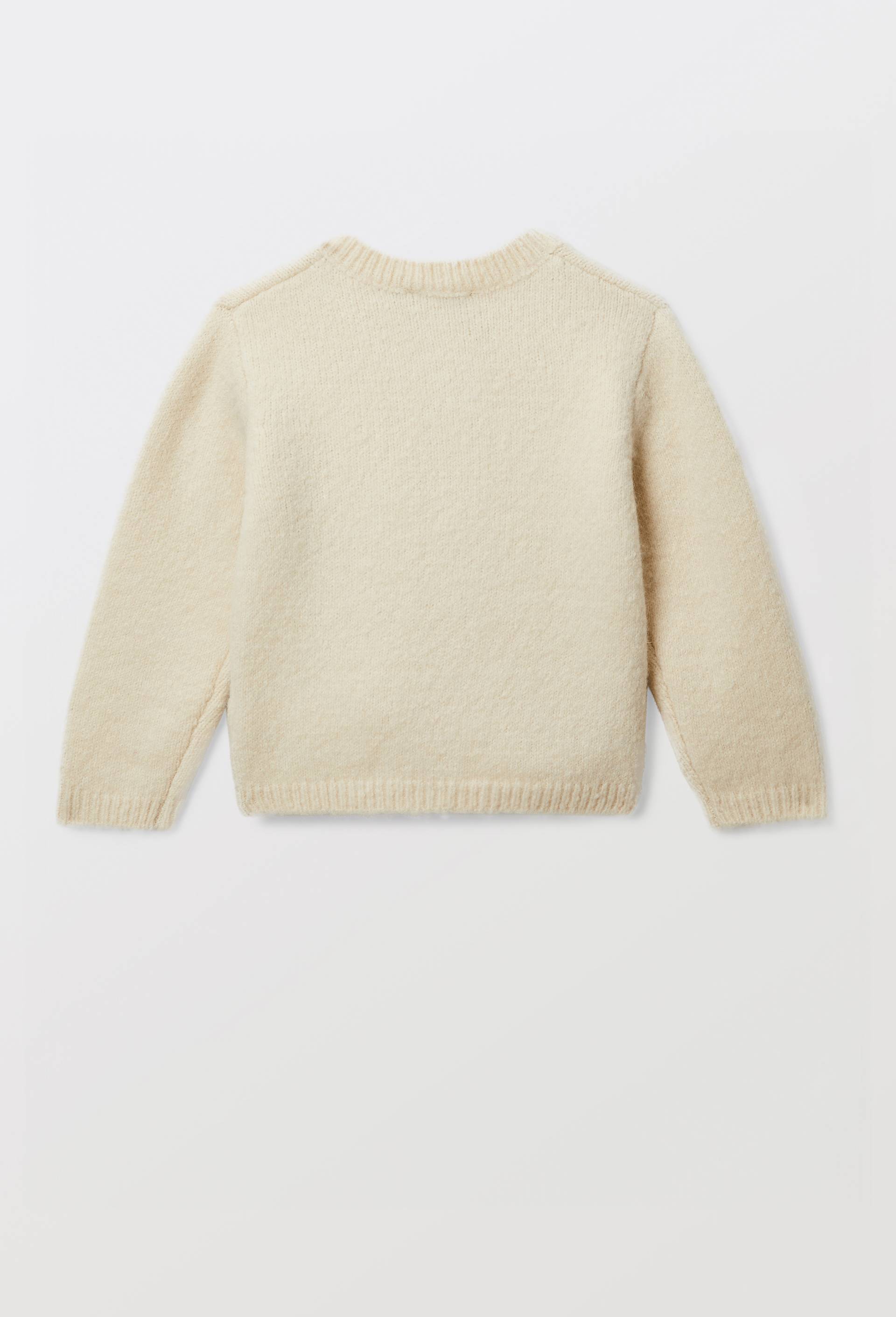 Cardigan tricot brod&eacute;, Beige clair, large image number 2