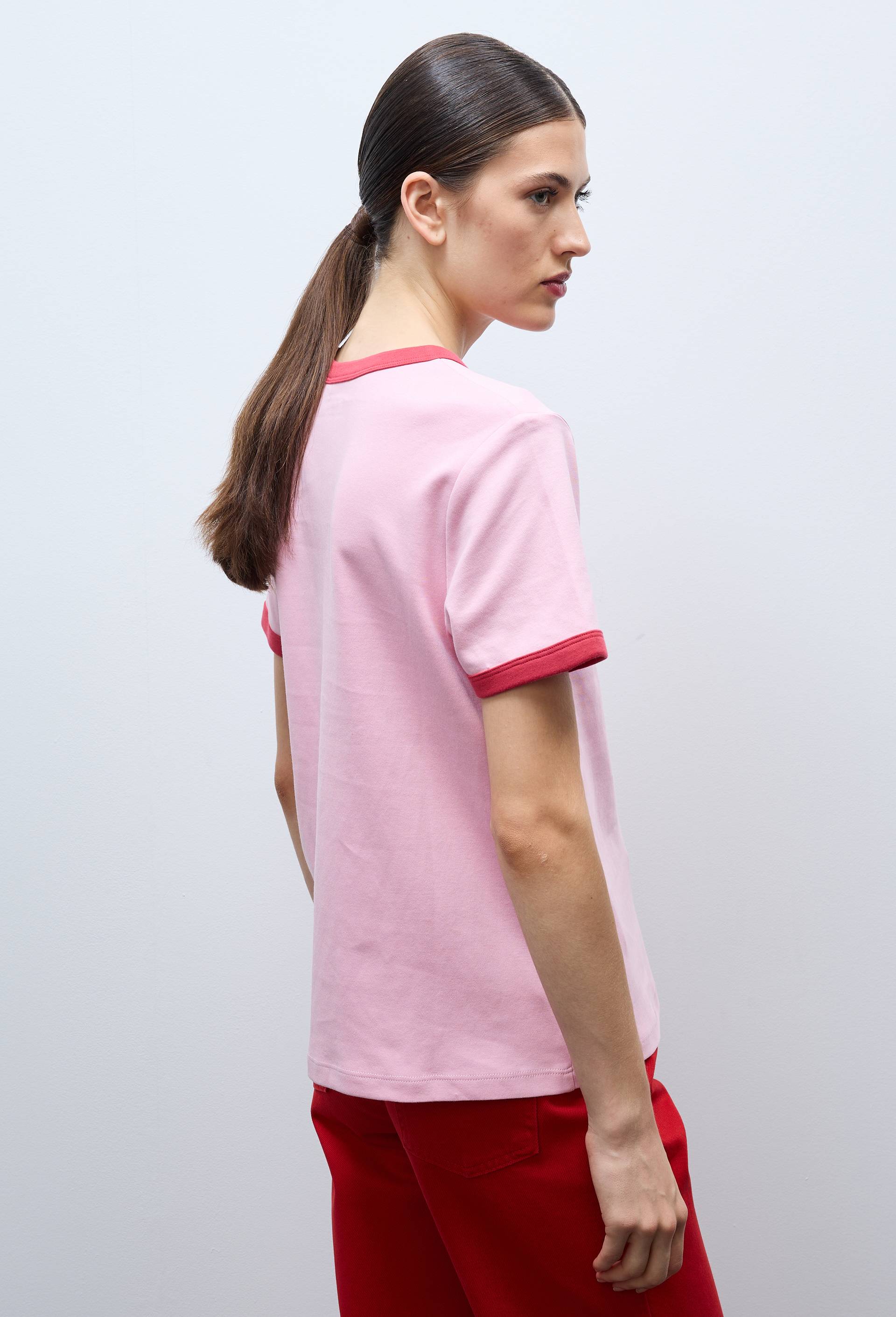 T-shirt &agrave; manches courtes en coton BIO GOTS, Rose, large image number 2.0
