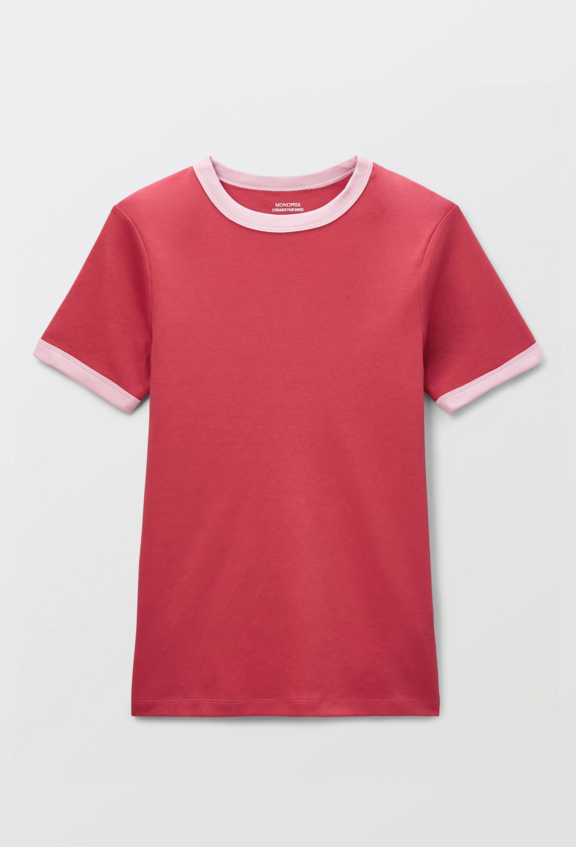 T-shirt &agrave; manches courtes en coton BIO GOTS, Rouge, large image number 2