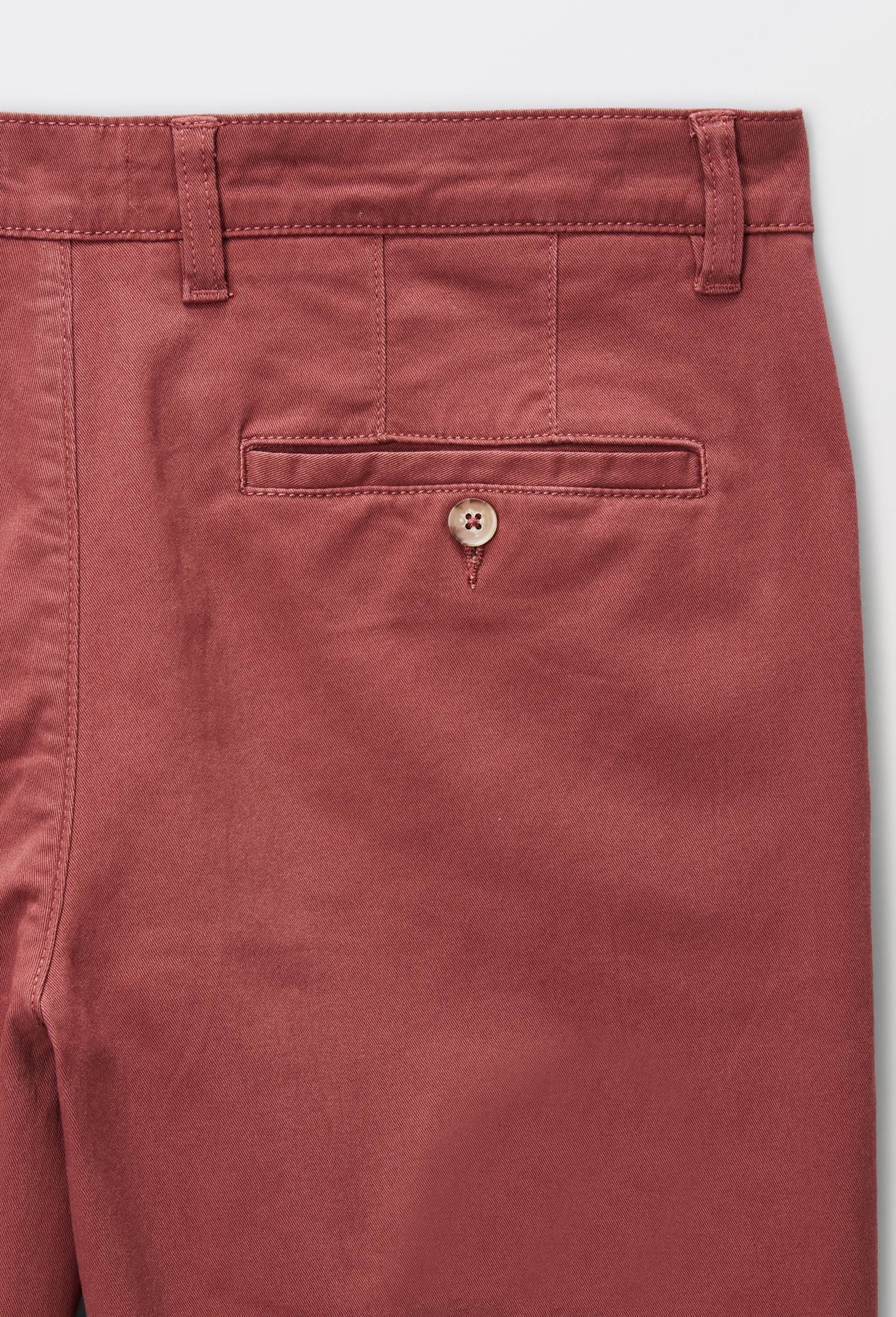 Pantalon chino straight en coton BIO GOTS, Rouge fonc&eacute;, large image number 4.0