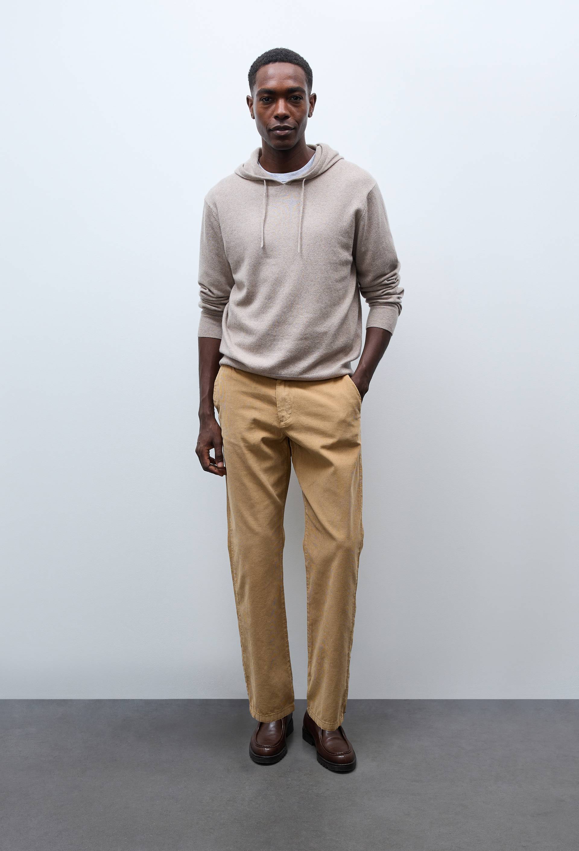 Pantalon velours en coton BIO GOTS, Beige, large image number 0.0
