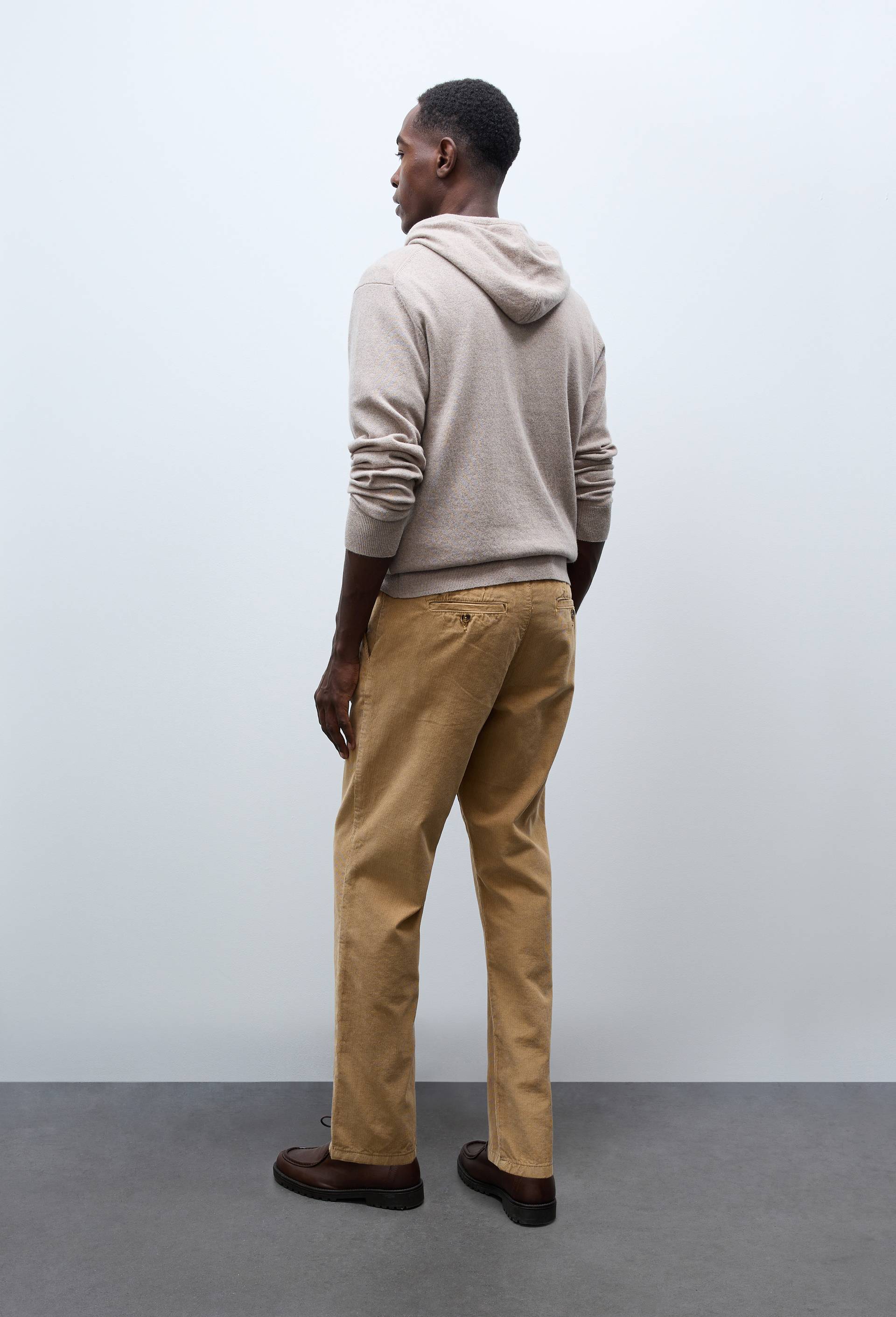 Pantalon velours en coton BIO GOTS, Beige, large image number 1
