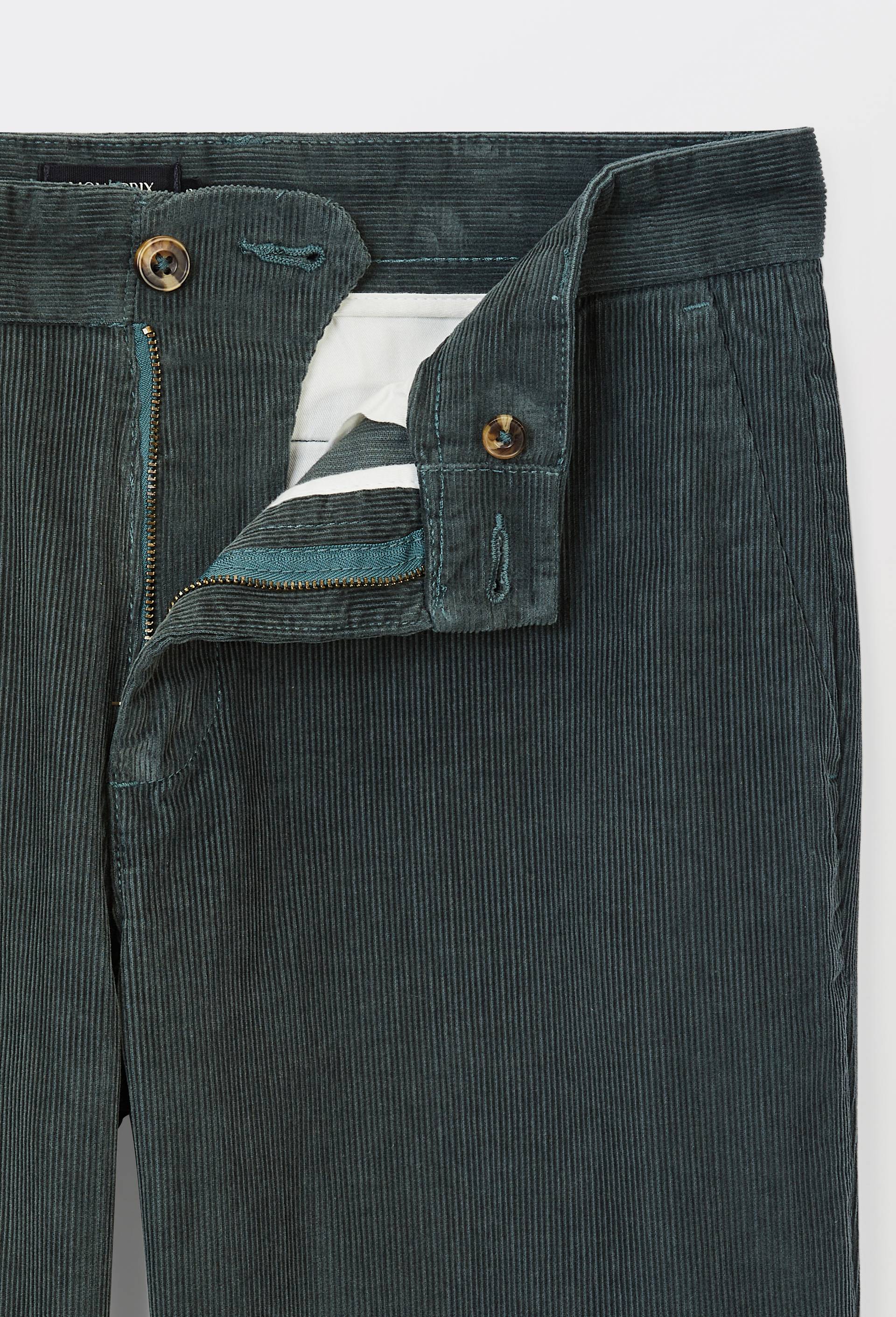 Pantalon velours en coton BIO GOTS, Vert fonc&eacute;, large image number 4