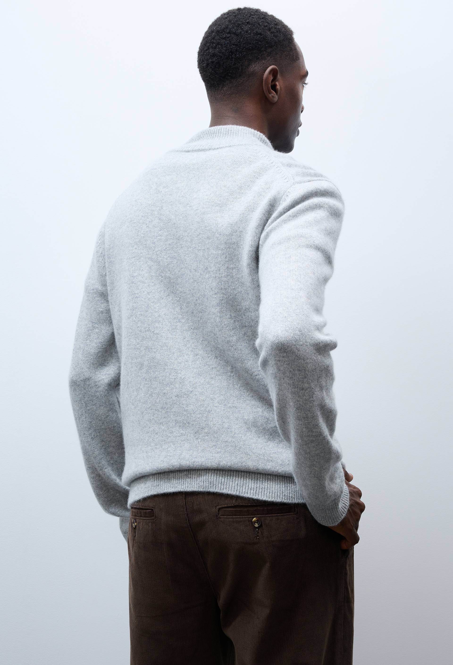 Pull col camionneur en 100% cachemire, Gris, large image number 1