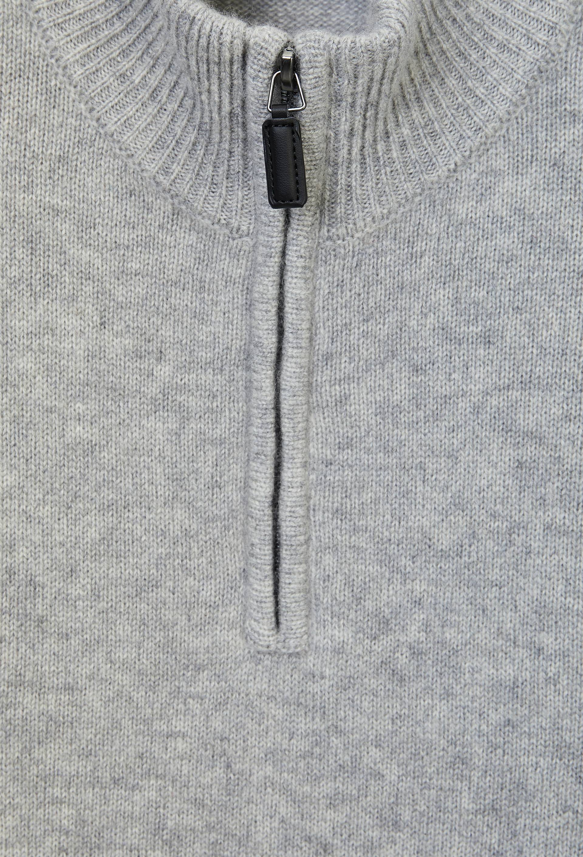 Pull col camionneur en 100% cachemire, Gris, large image number 4.0