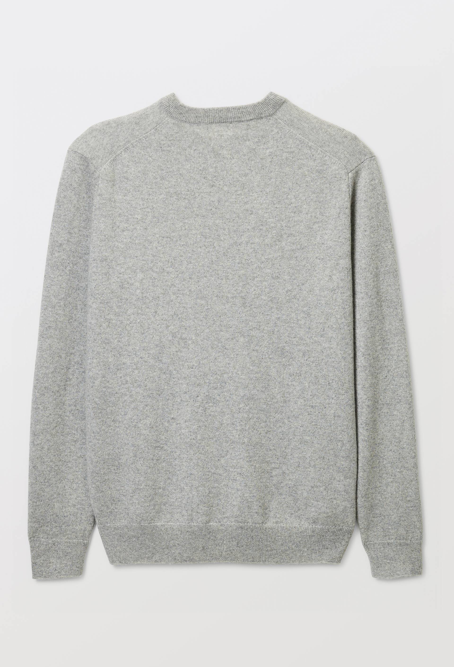 Pull col rond en 100% cachemire, Gris, large image number 3