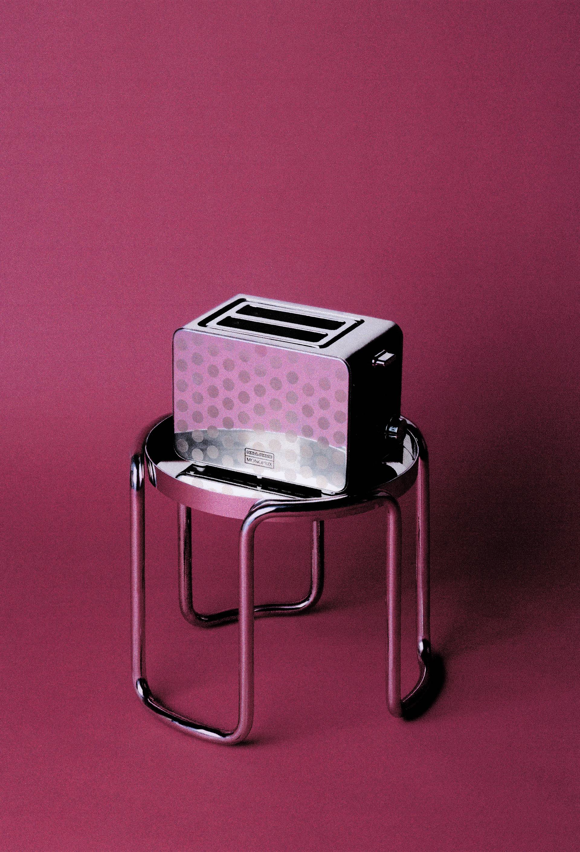 Grille-pain, 2 fentes, 28x15x19 cm, en acier inoxydable - HALL HAUS x MONOPRIX, Argent, large image number 1