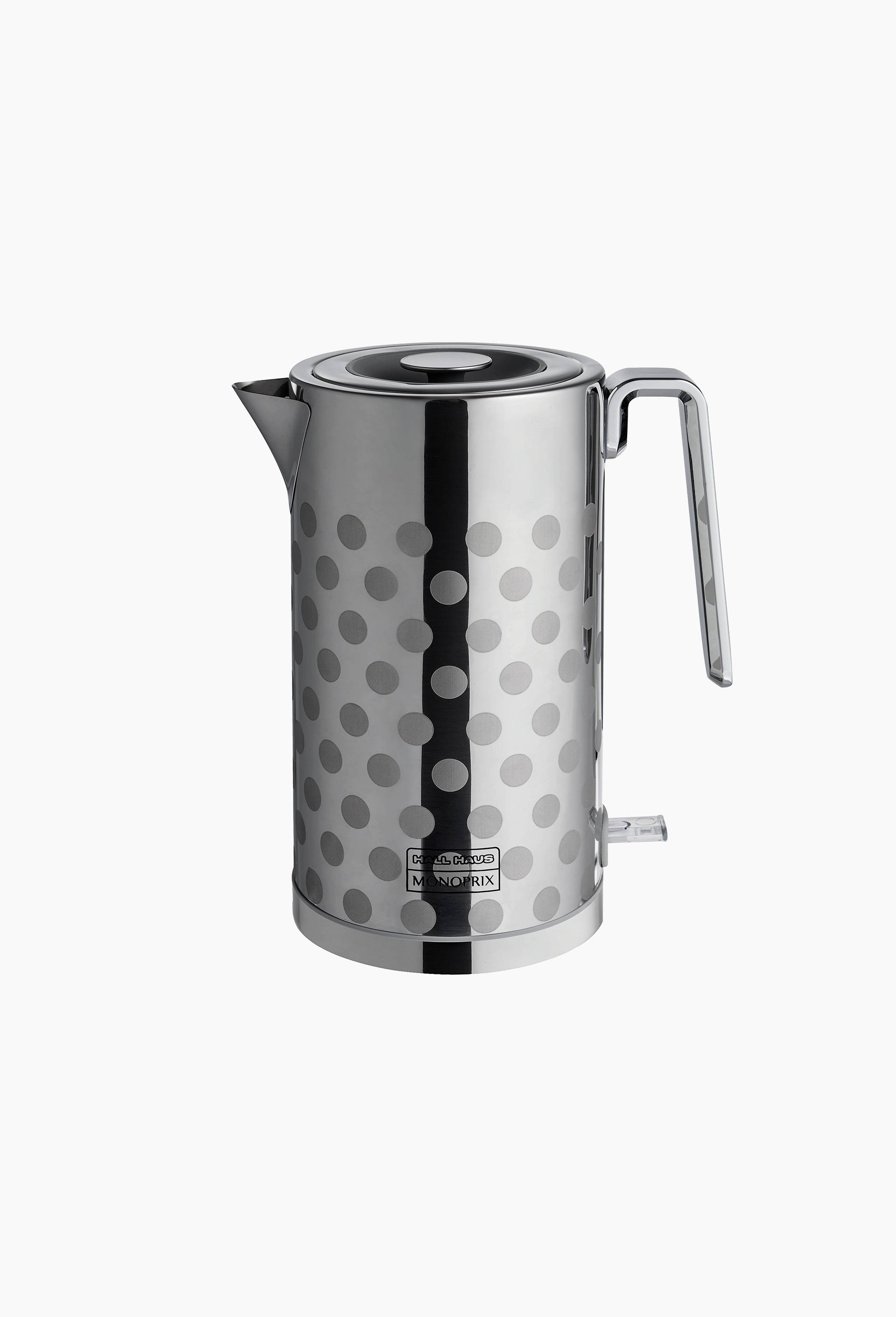 Bouilloire &eacute;lectrique, 1,7L, en acier inoxydable - HALL HAUS x MONOPRIX, Argent, large image number 1.0