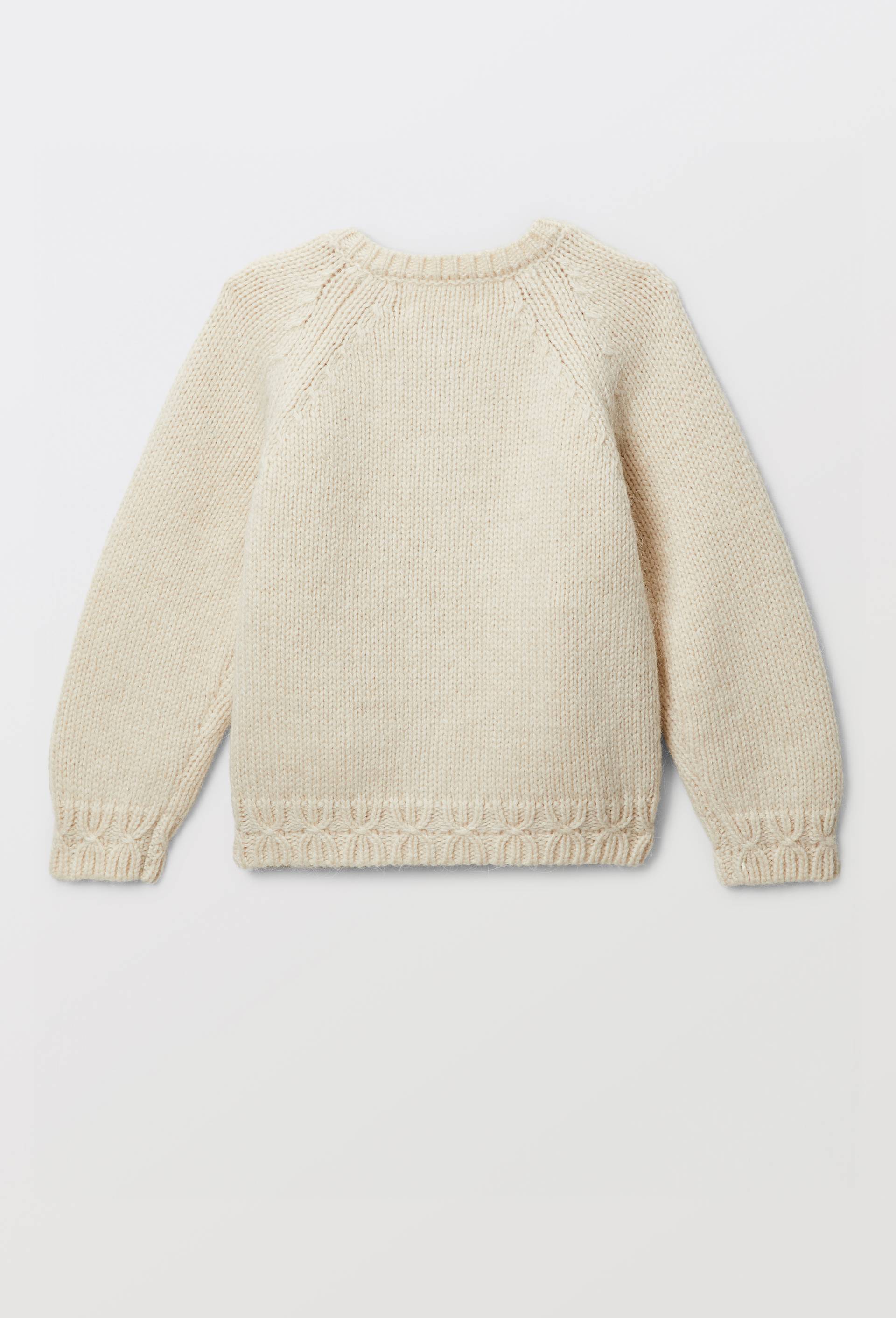 Cardigan tricot brod&eacute; contenant de la laine, Beige clair, large image number 2.0