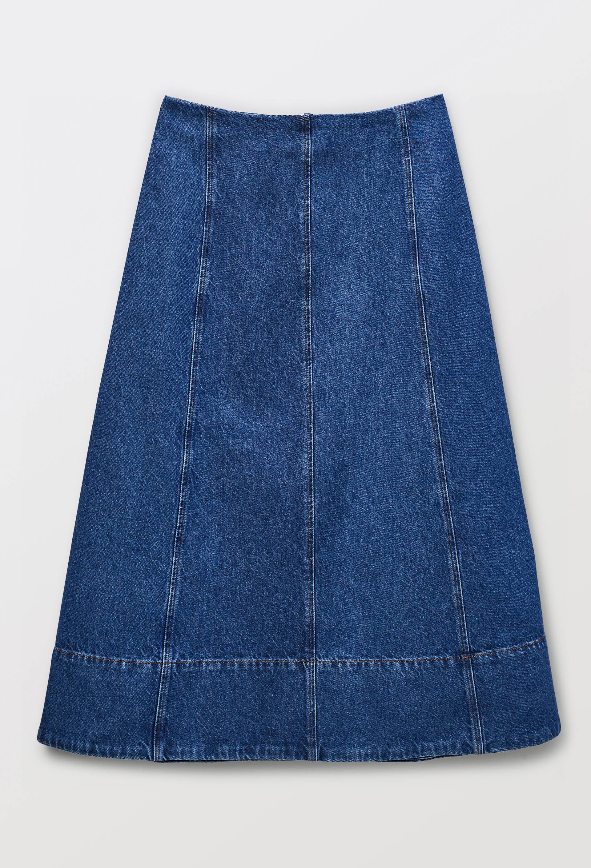 Jupe midi en denim, Bleu fonc&eacute;, large image number 2