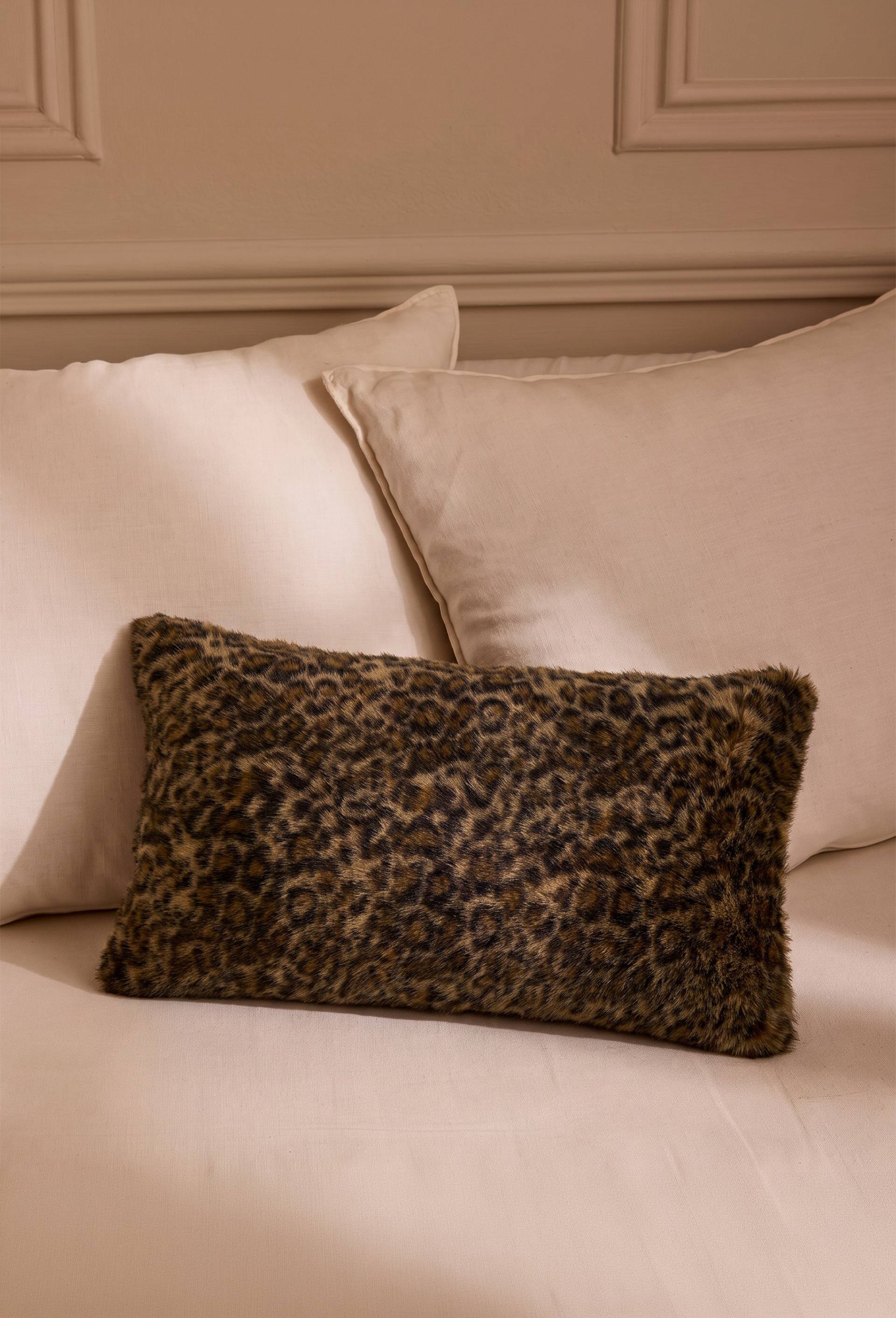 Coussin, 100% polyester recycl&eacute;, Brun, large image number 0.0