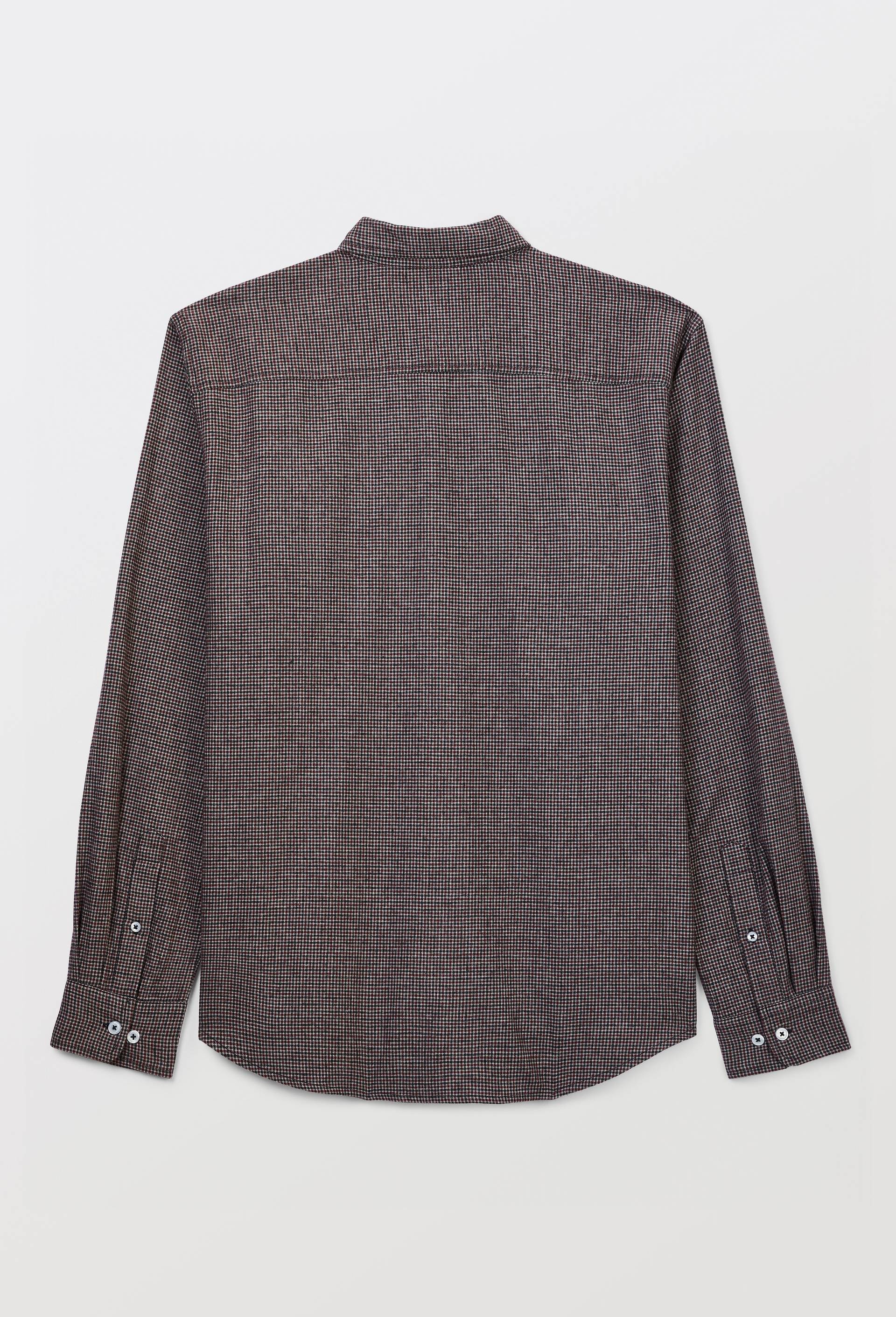 Chemise en flanelle pied de puce en coton BIO GOTS, Gris, large image number 3