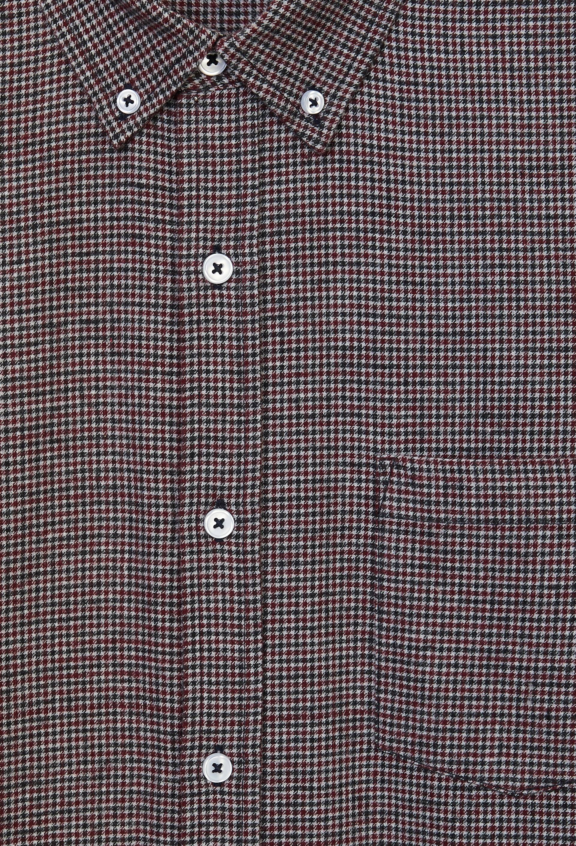 Chemise en flanelle pied de puce en coton BIO GOTS, Gris, large image number 4