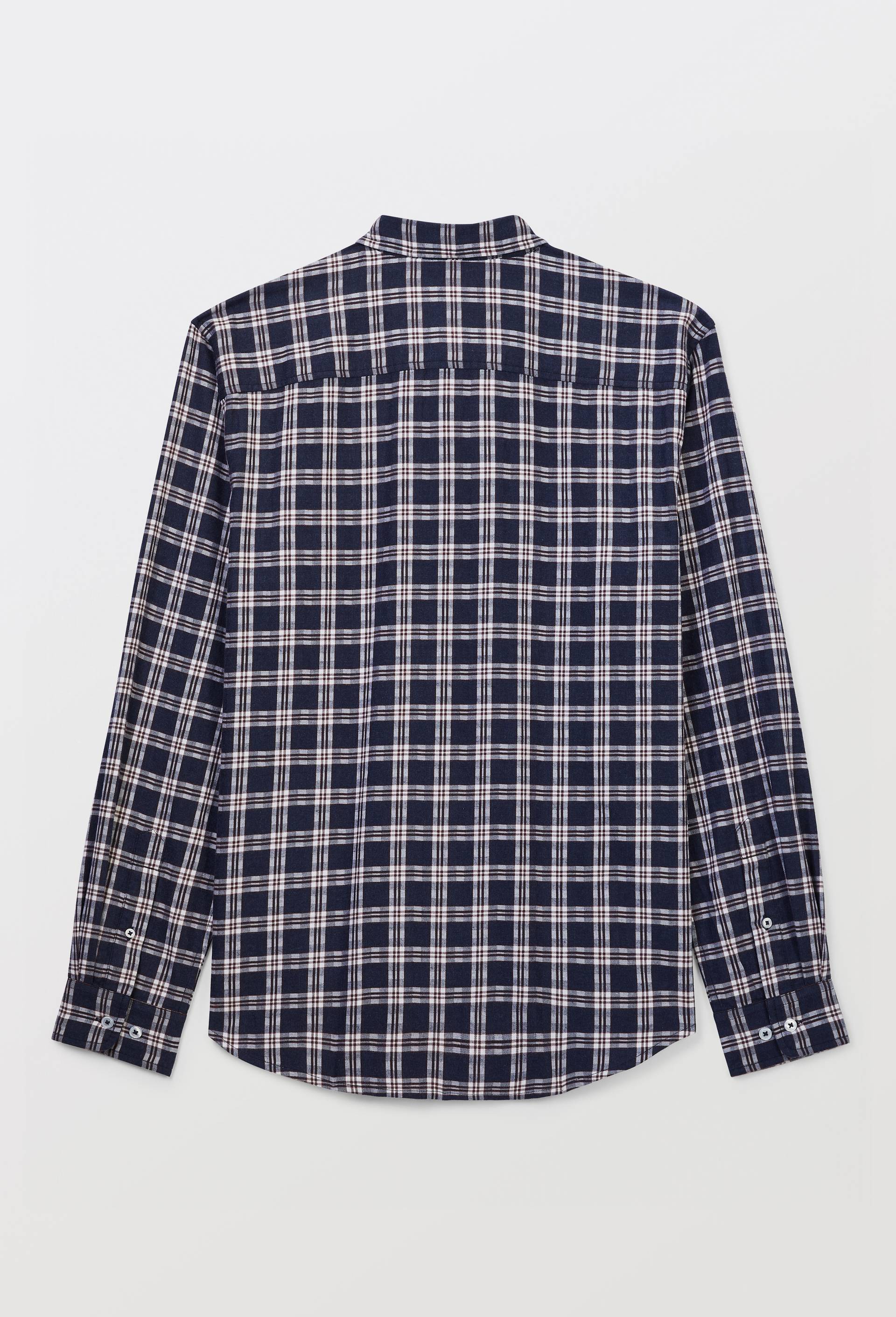 Chemise en flanelle &agrave; carreaux en coton BIO GOTS, Bleu fonc&eacute;, large image number 3