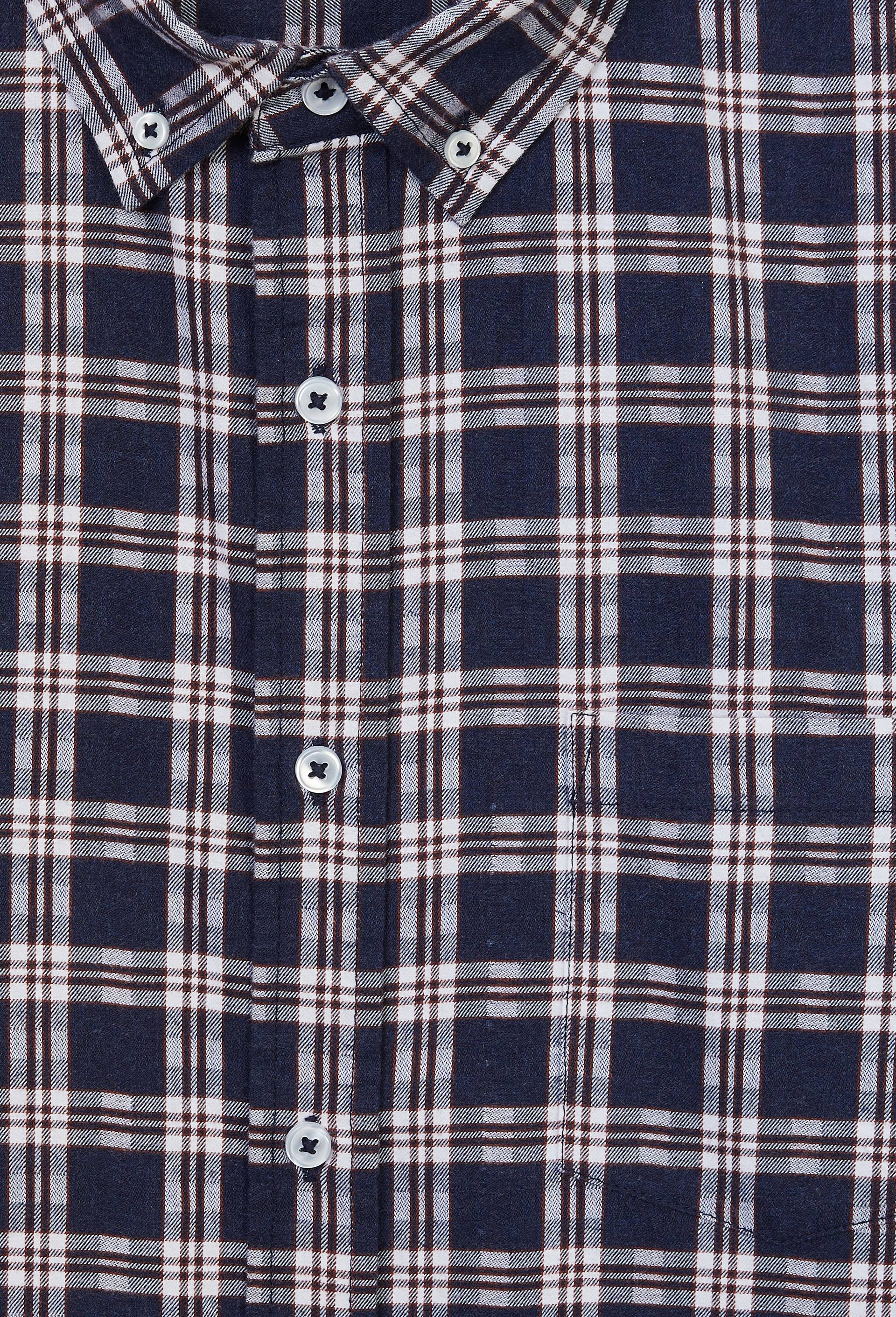 Chemise en flanelle &agrave; carreaux en coton BIO GOTS, Bleu fonc&eacute;, large image number 4.0