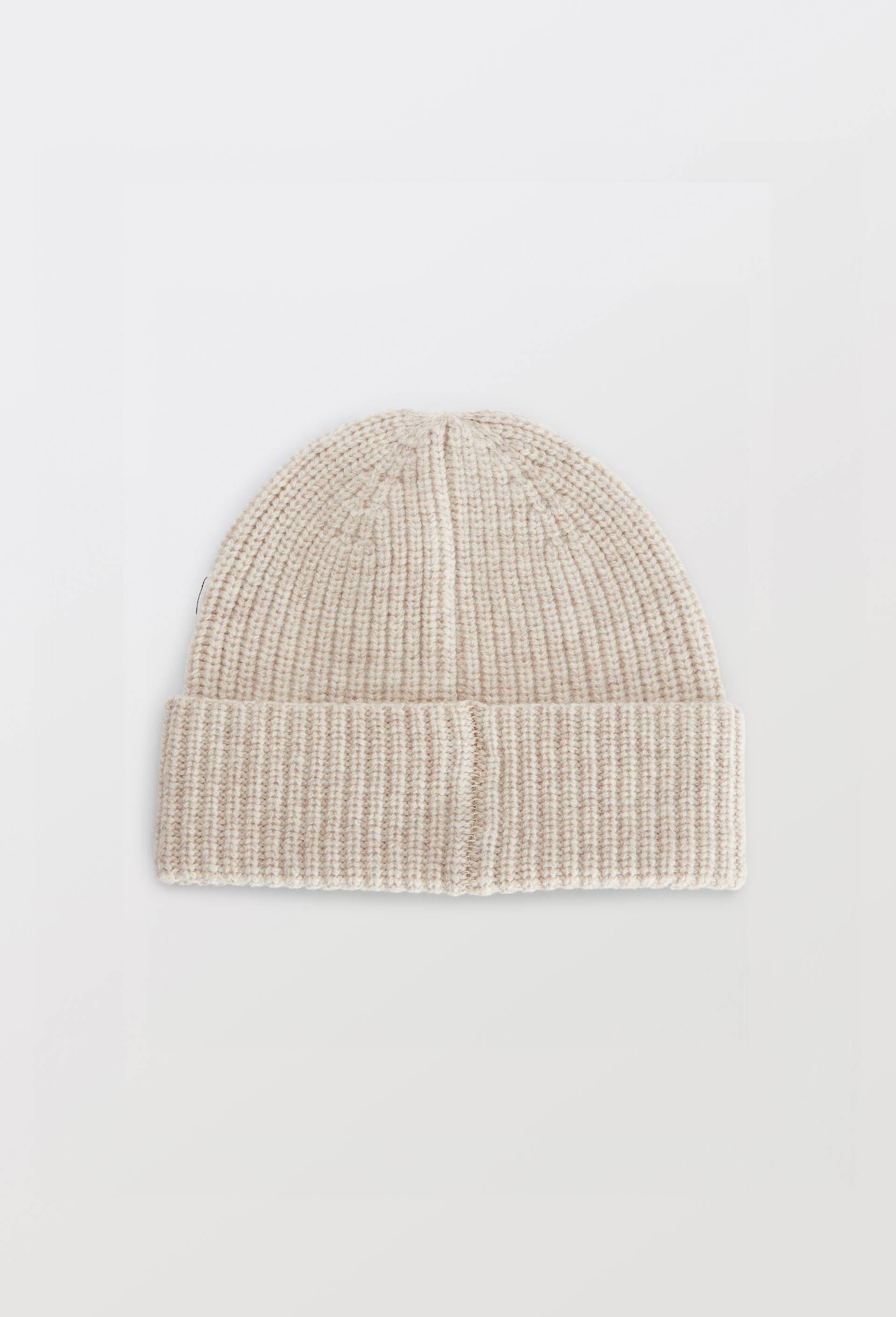 Bonnet c&ocirc;tel&eacute; en laine, Beige clair, large image number 0.0
