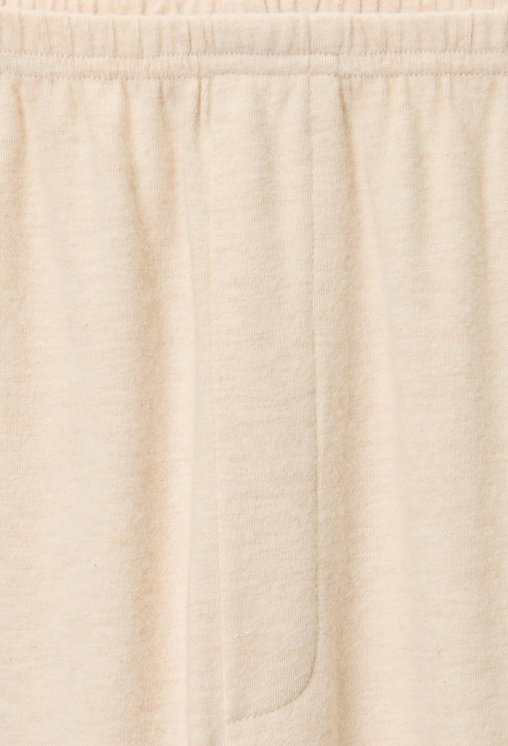 Pantalon de pyjama c&ocirc;tel&eacute; en coton et modal, Beige, large image number 4.0