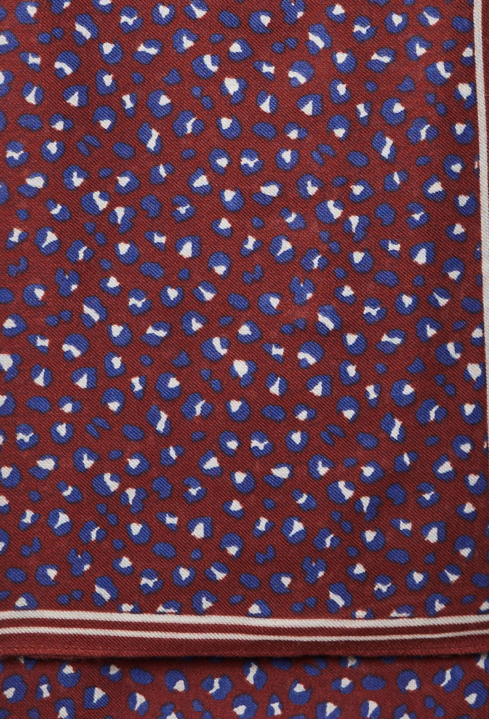 Echarpe imprim&eacute;e animalier, mati&egrave;re recycl&eacute;e, Rouge fonc&eacute;, large image number 1