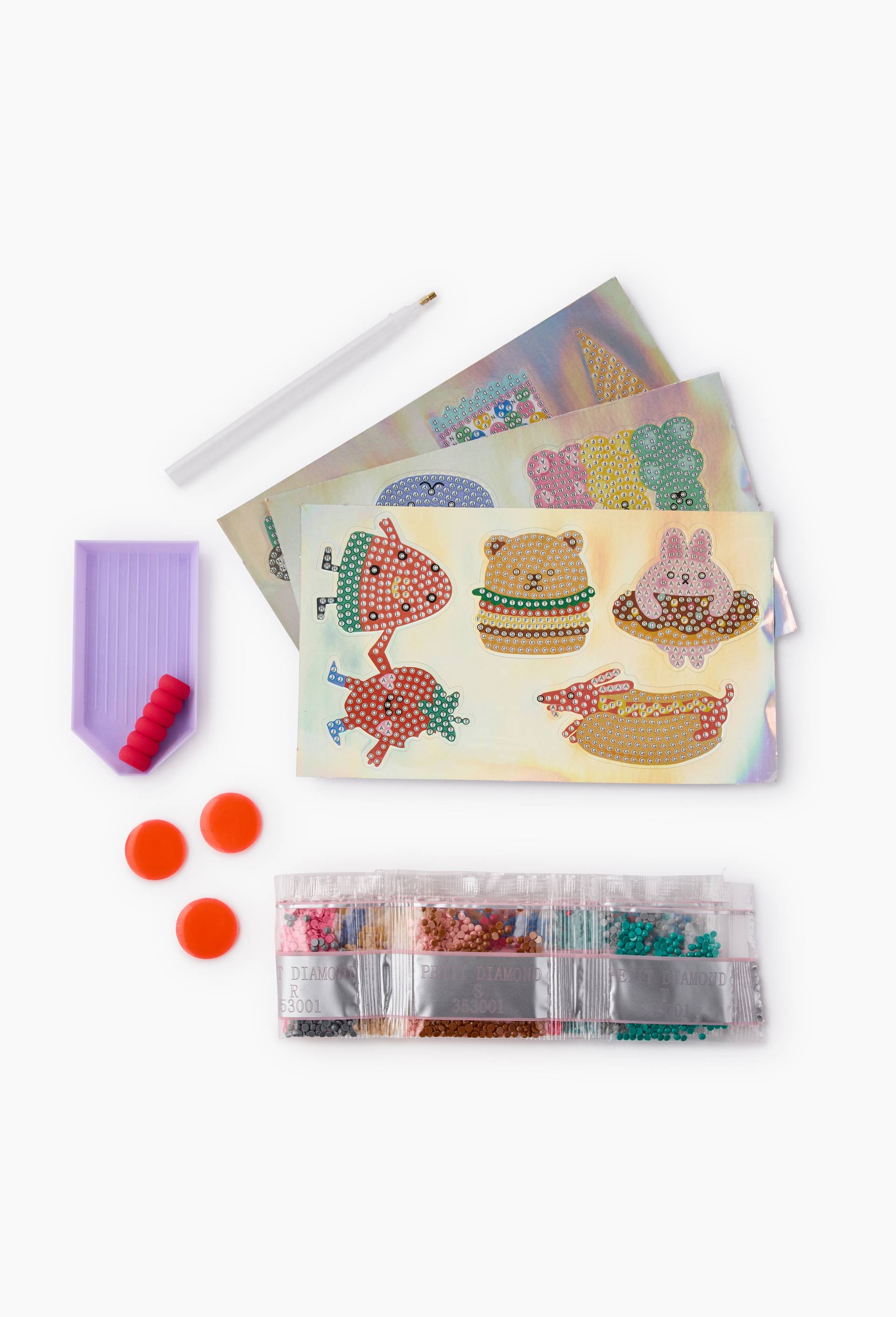 Kit DIY stickers &agrave; diamanter, Multicolore, large image number 1.0