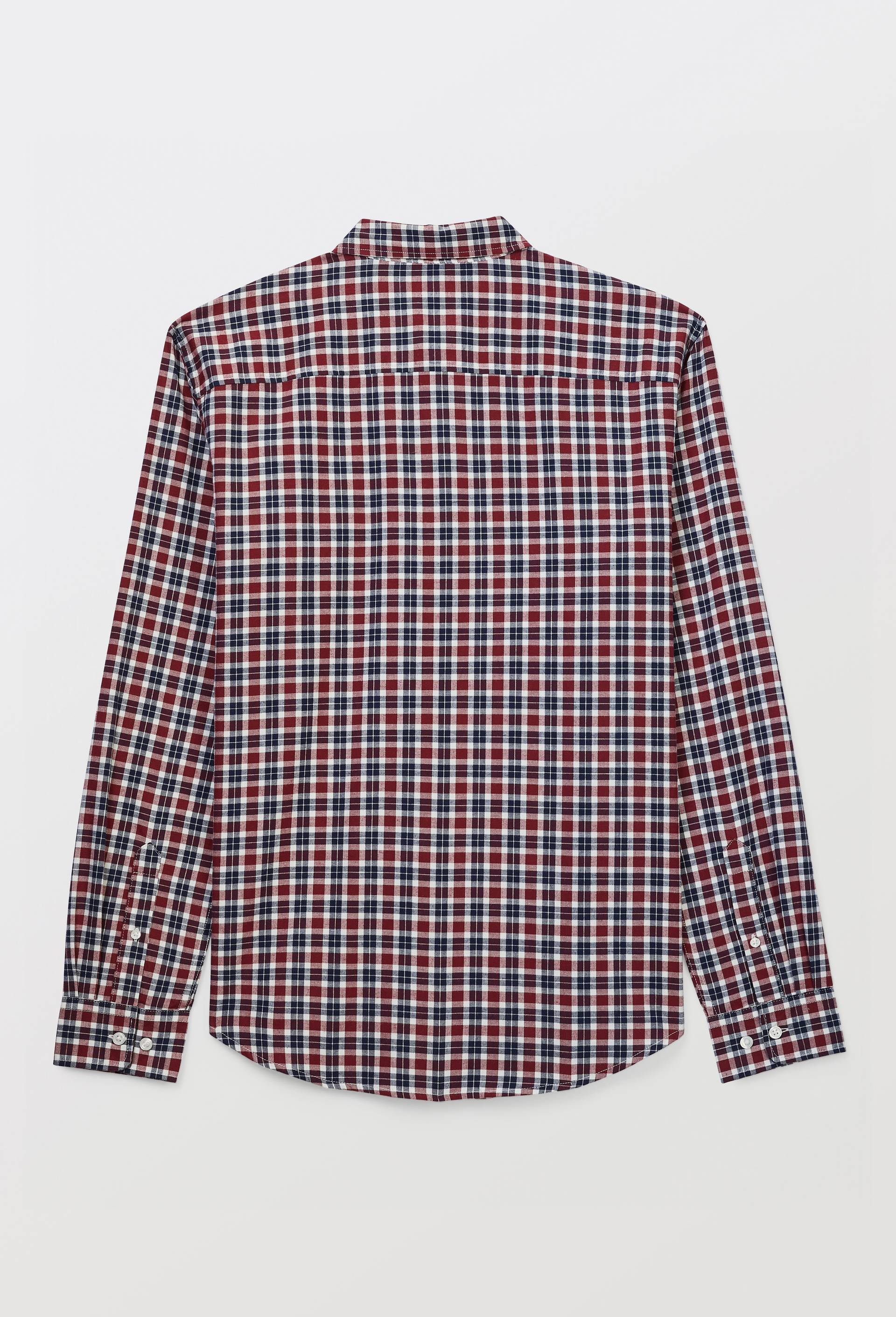Chemise en flanelle &agrave; carreaux en coton BIO GOTS, Rouge fonc&eacute;, large image number 3.0