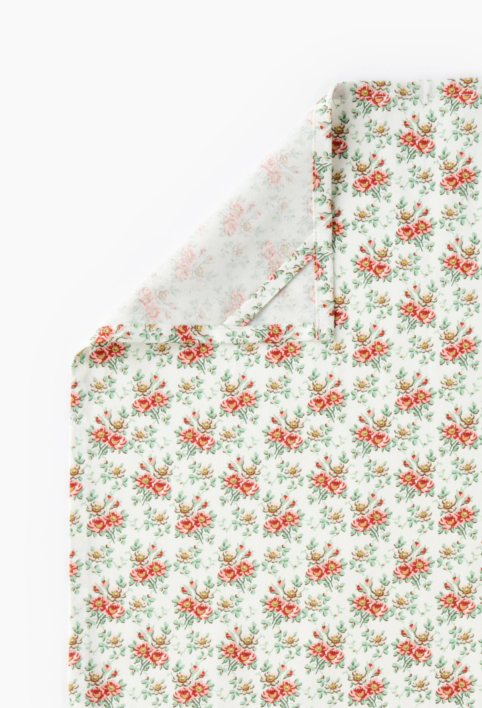 Torchon imprim&eacute; toile de Jouy, 50x70cm 100% coton recycl&eacute;, Ecru, large image number 2.0