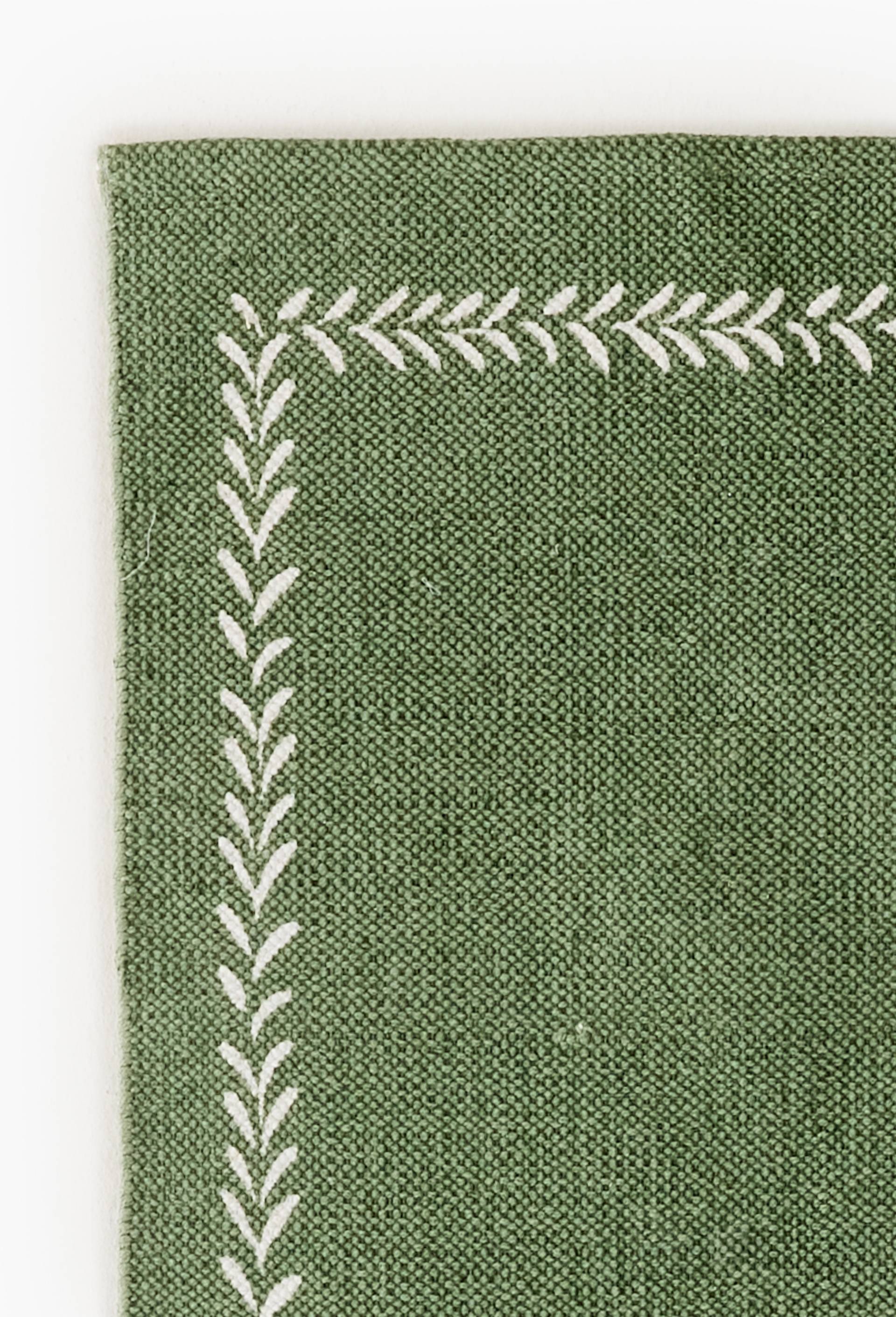 Petit tapis imprim&eacute;, 50x80cm, 100% coton, Vert, large image number 1