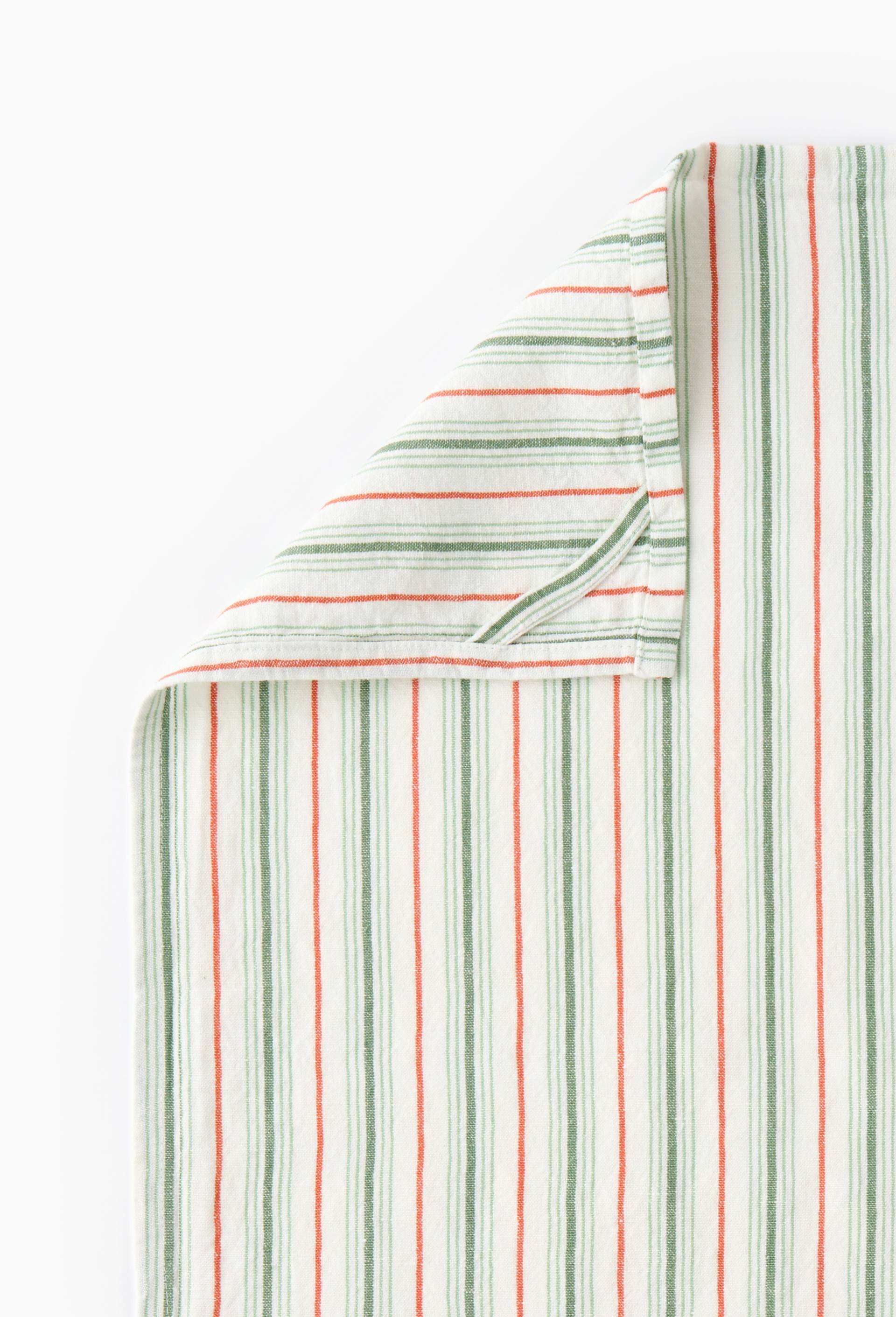 Torchon, 50x70 cm, 60% coton et 40% lin, Vert clair, large image number 2.0
