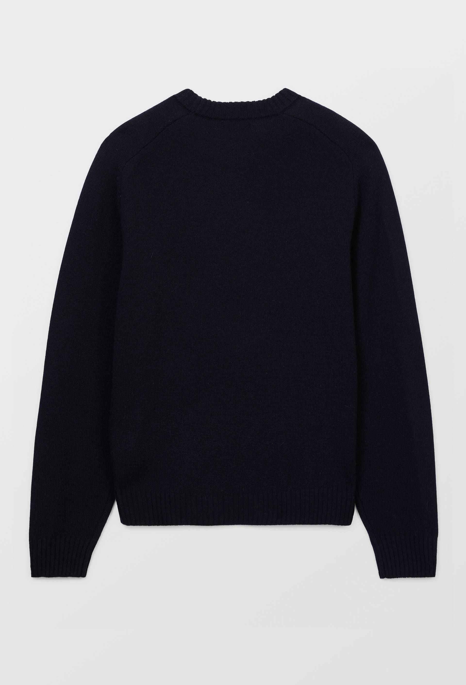 Pull col rond en laine, Bleu fonc&eacute;, large image number 3.0