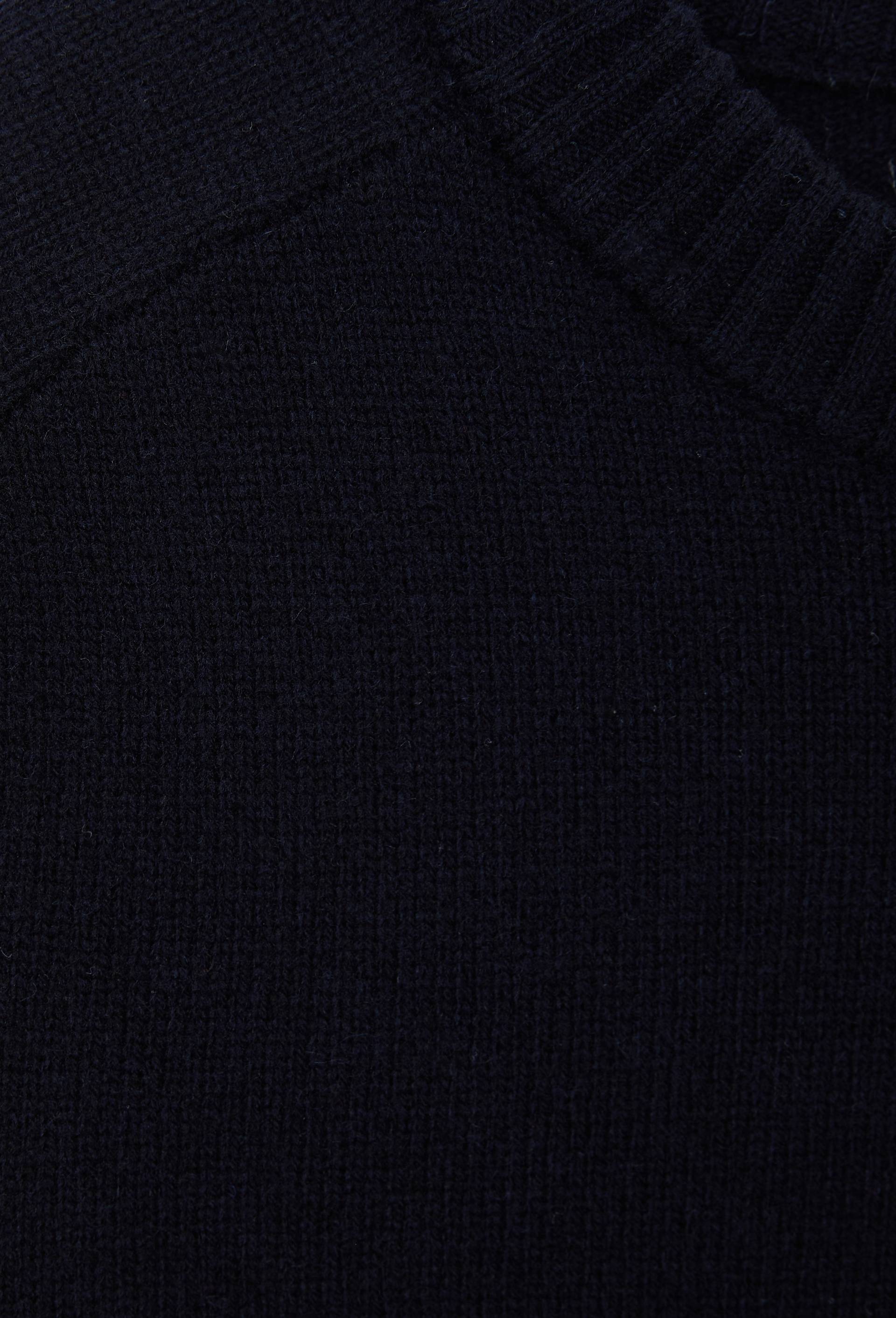 Pull col rond en laine, Bleu fonc&eacute;, large image number 4.0