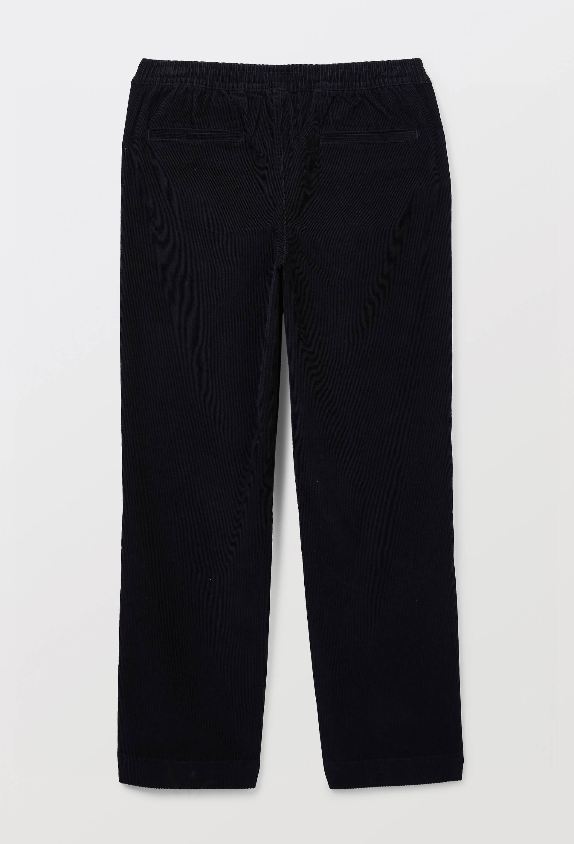 Pantalon taille &eacute;lastiqu&eacute;e en velours de coton BIO GOTS, Bleu fonc&eacute;, large image number 3
