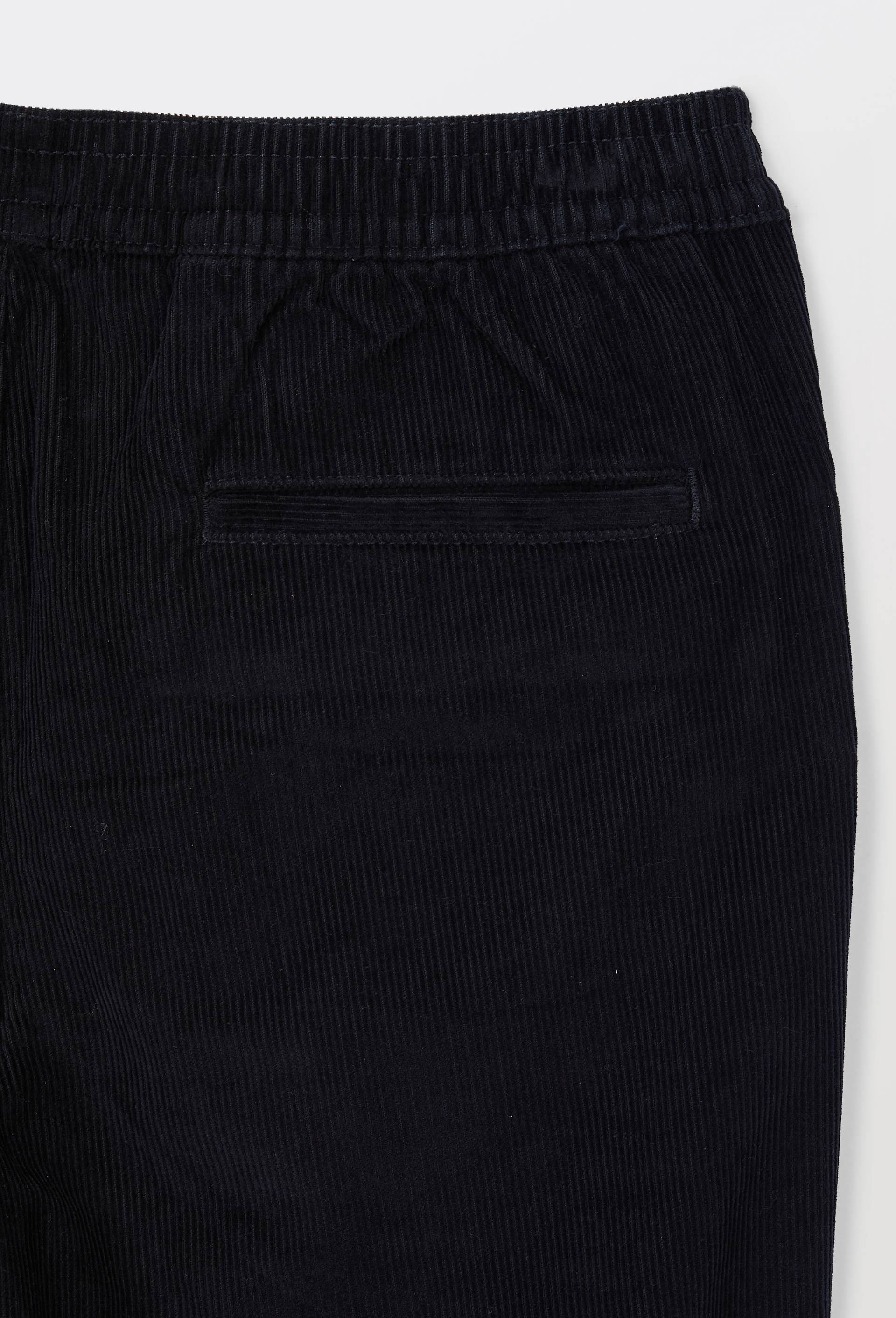Pantalon taille &eacute;lastiqu&eacute;e en velours de coton BIO GOTS, Bleu fonc&eacute;, large image number 5