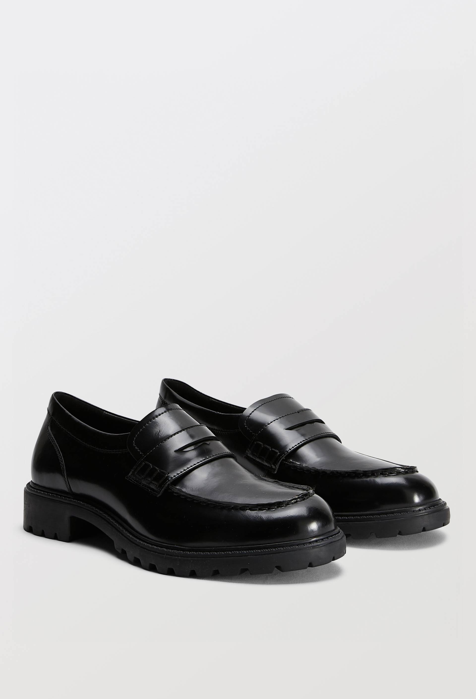 Mocassins en cuir, Noir, large image number 0.0