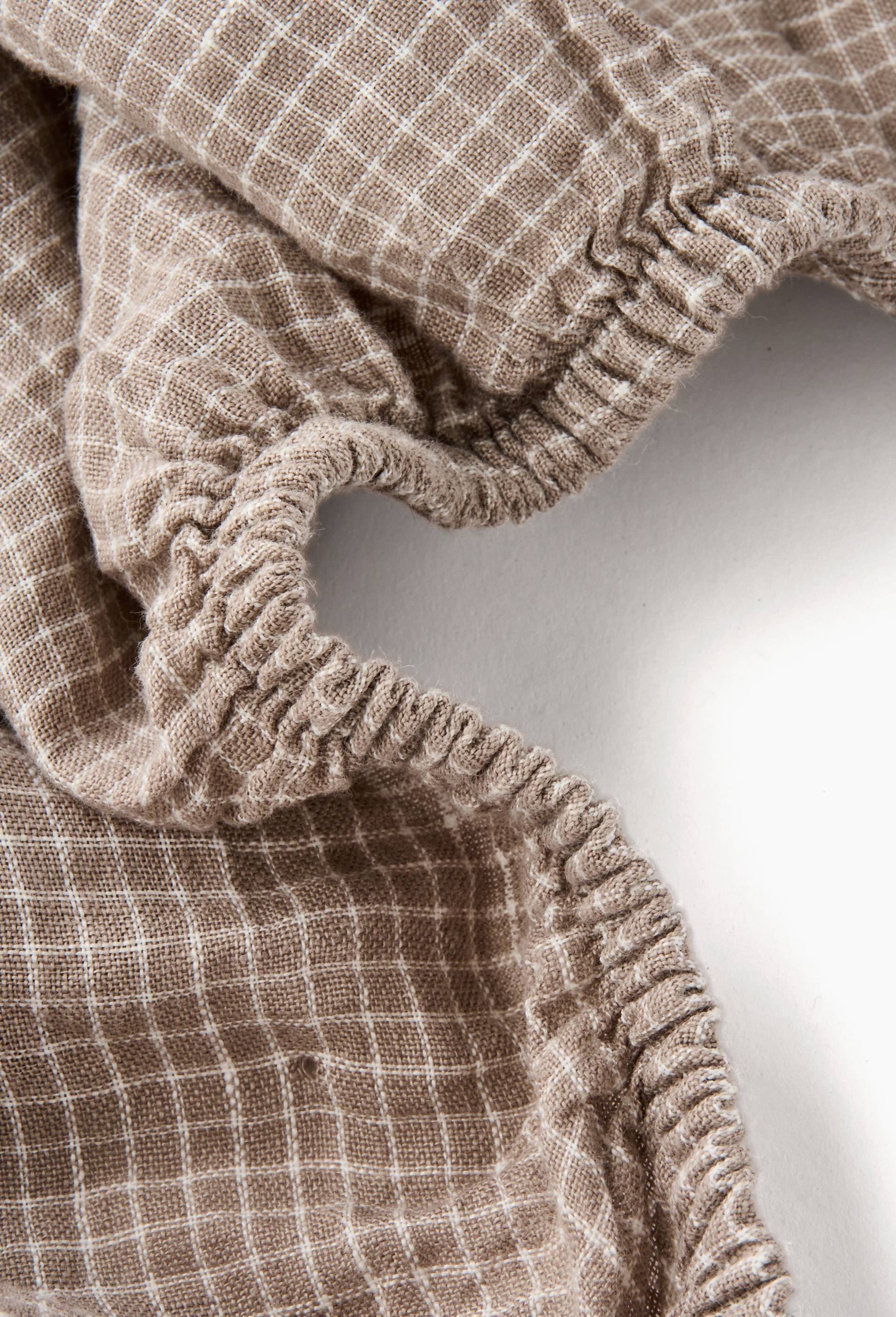 Drap housse, 100% lin, Exclusivit&eacute; web, Beige clair, large image number 1.0